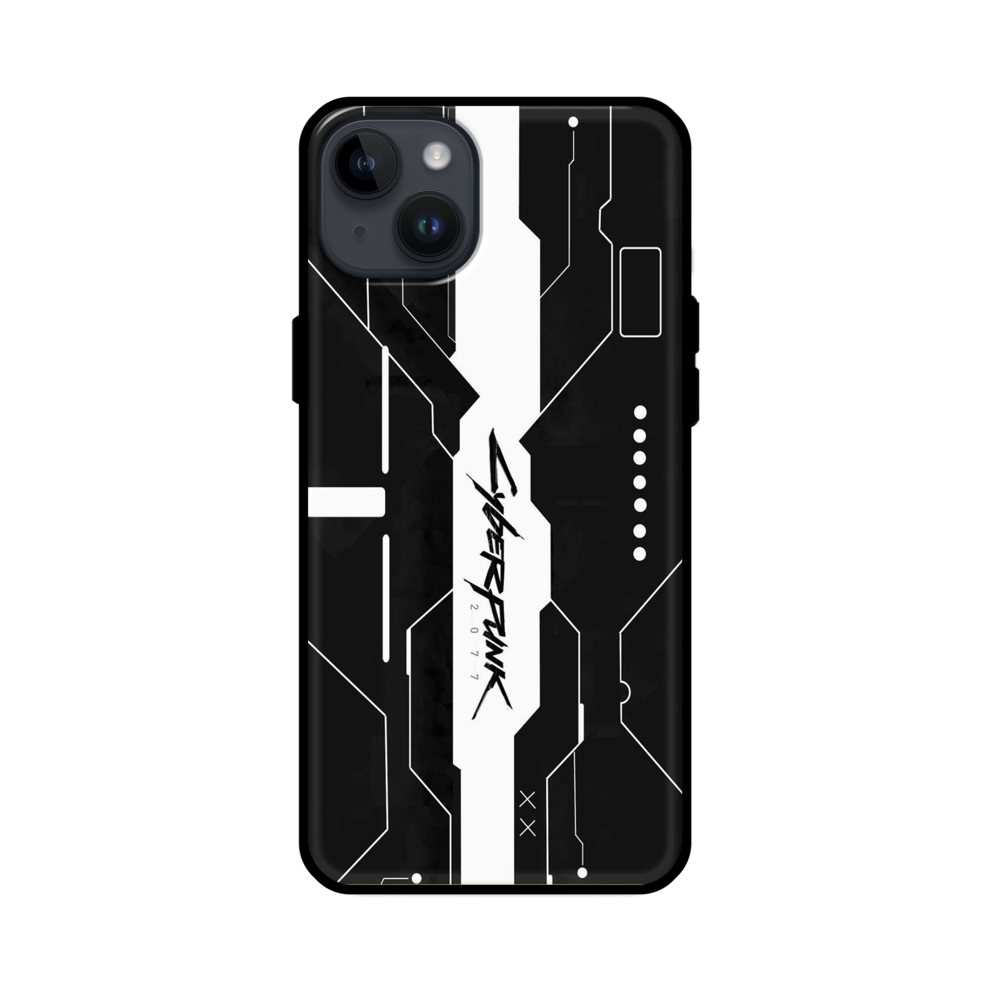Buy Cyberpunk 2077 Art Glass/Metal Back Mobile Phone Case/Cover For iPhone 14 Online