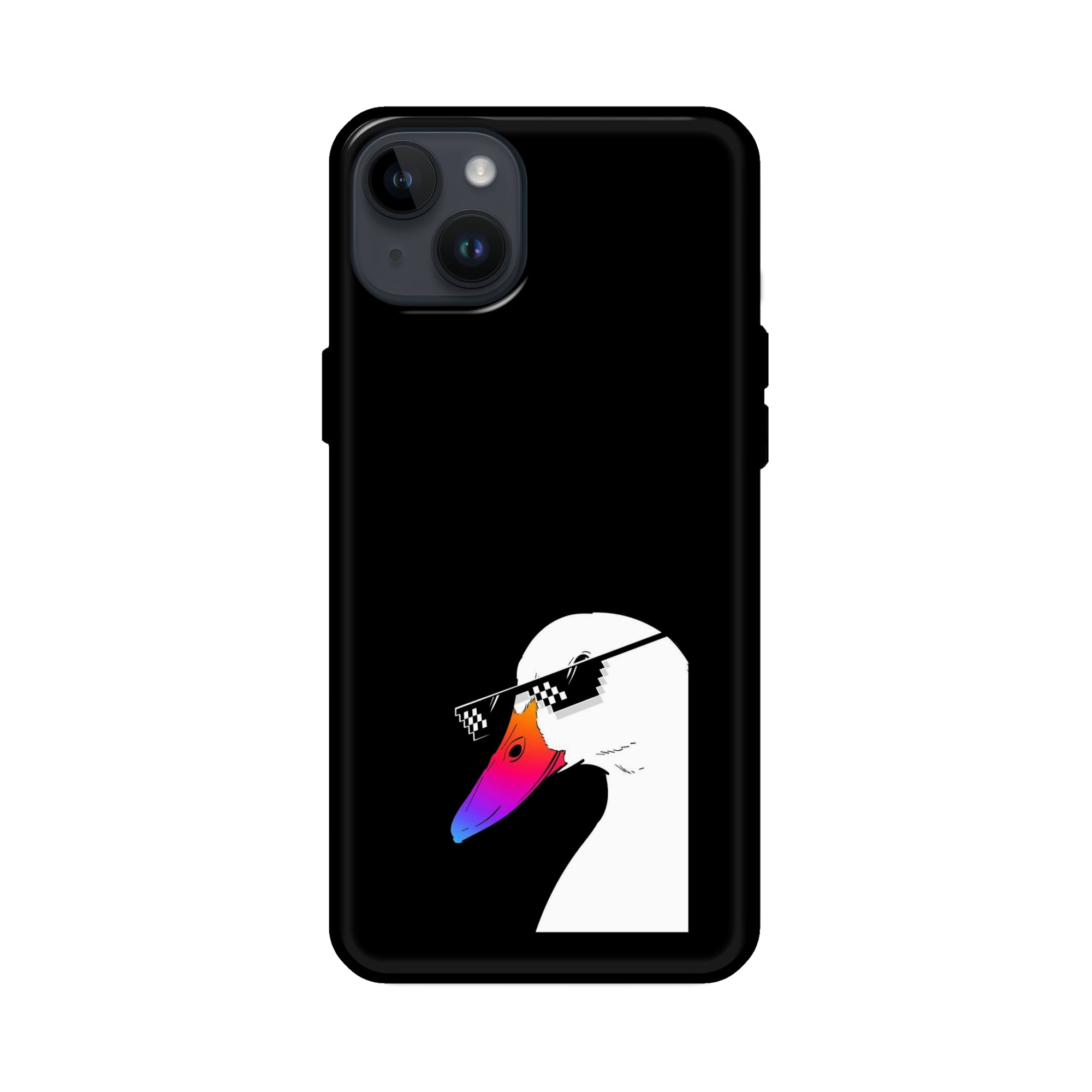 Buy Neon Duck Glass/Metal Back Mobile Phone Case/Cover For iPhone 14 Plus Online