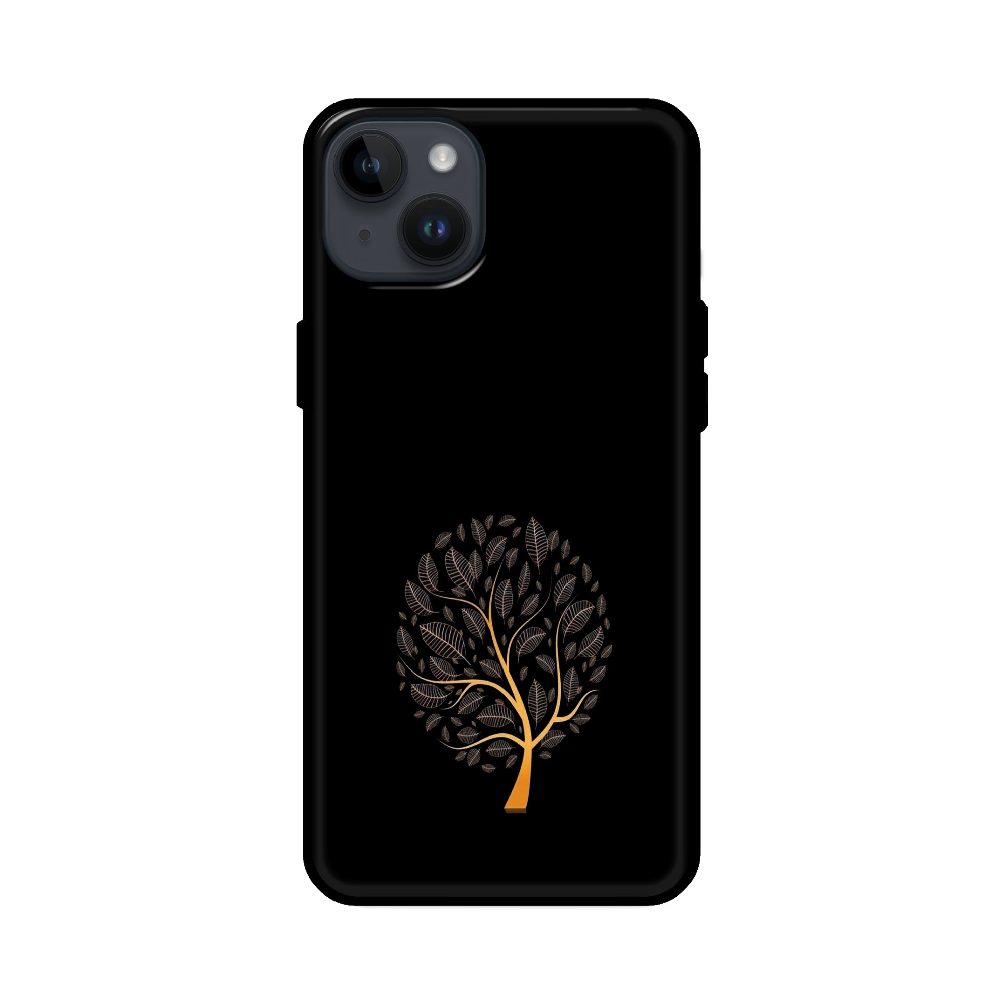Buy Golden Tree Glass/Metal Back Mobile Phone Case/Cover For iPhone 14 Plus Online