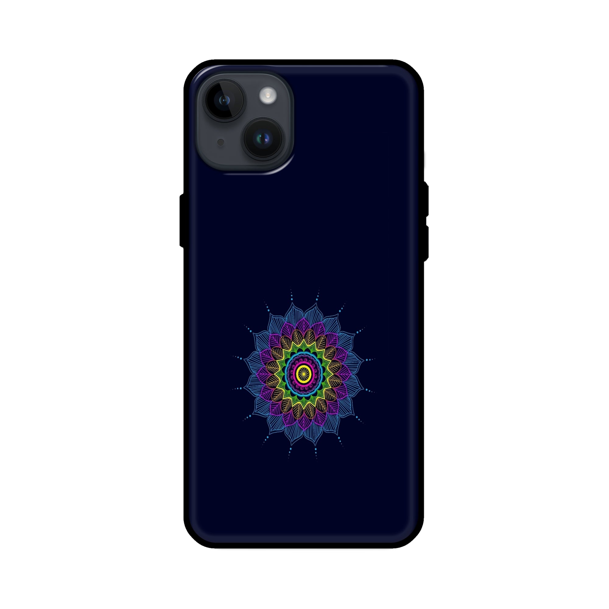 Buy Jung And Mandalas Glass/Metal Back Mobile Phone Case/Cover For iPhone 14 Plus Online