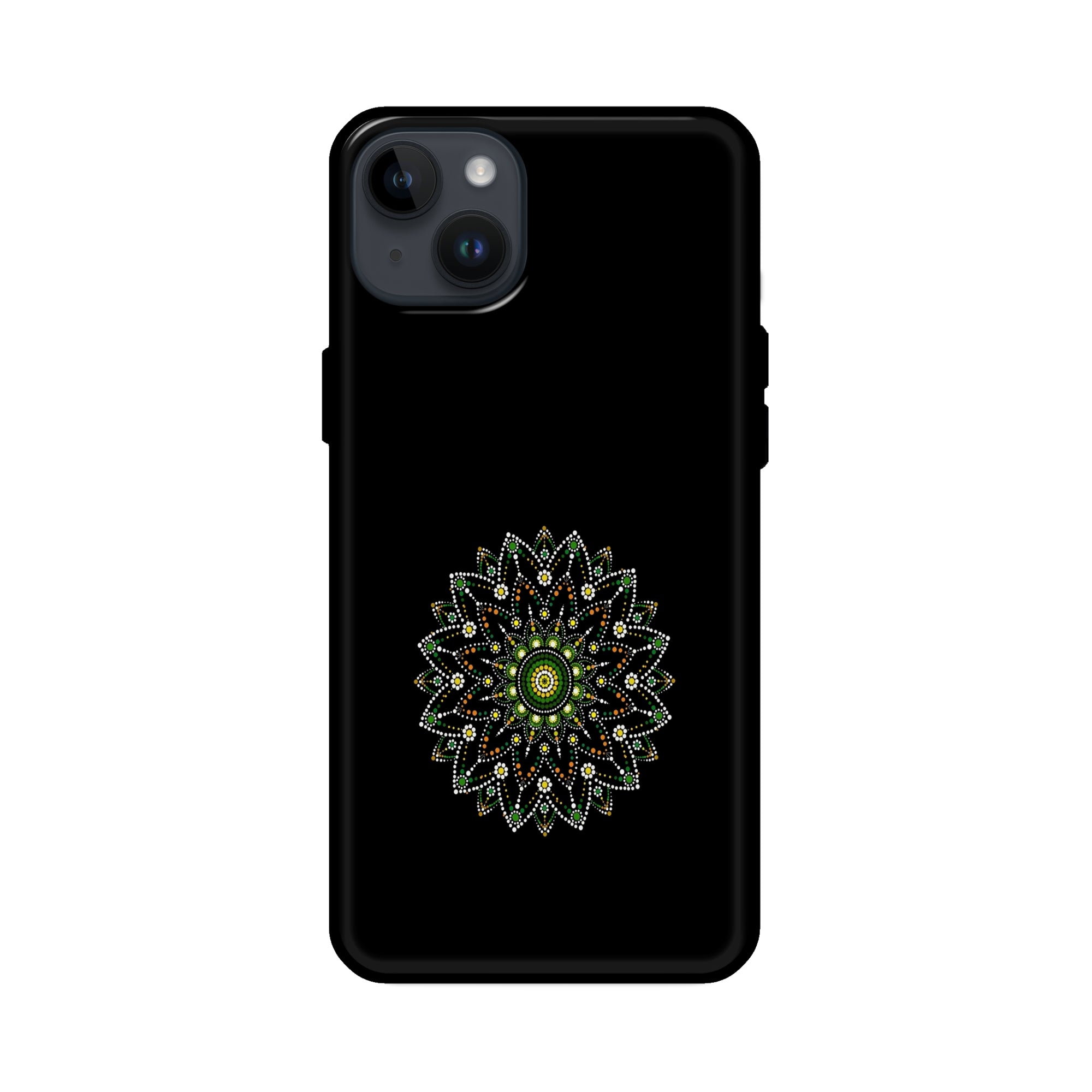 Buy Moon Mandala Glass/Metal Back Mobile Phone Case/Cover For iPhone 14 Plus Online