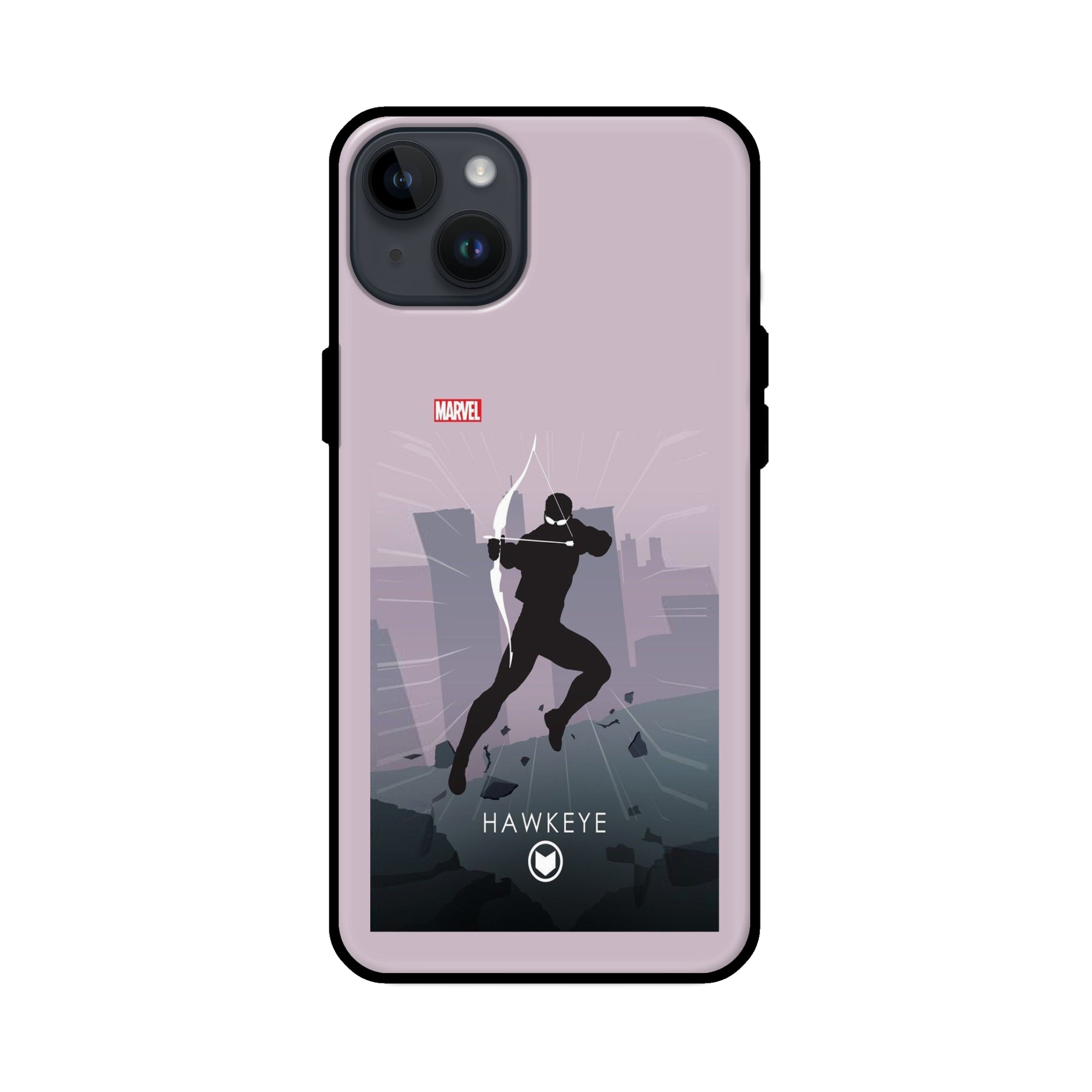 Buy Hawkeye Glass/Metal Back Mobile Phone Case/Cover For iPhone 14 Plus Online