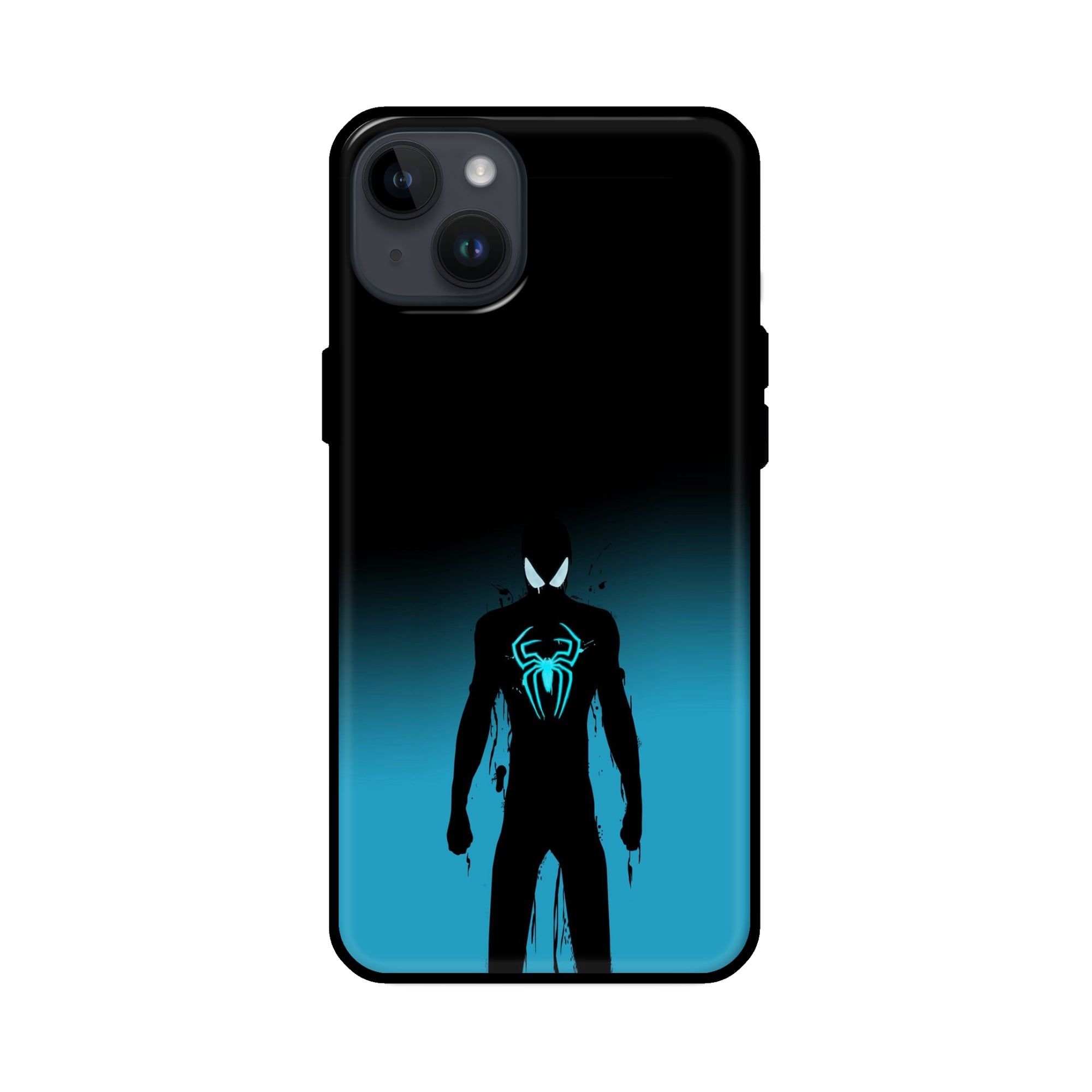Buy Neon Spiderman Glass/Metal Back Mobile Phone Case/Cover For iPhone 14 Plus Online