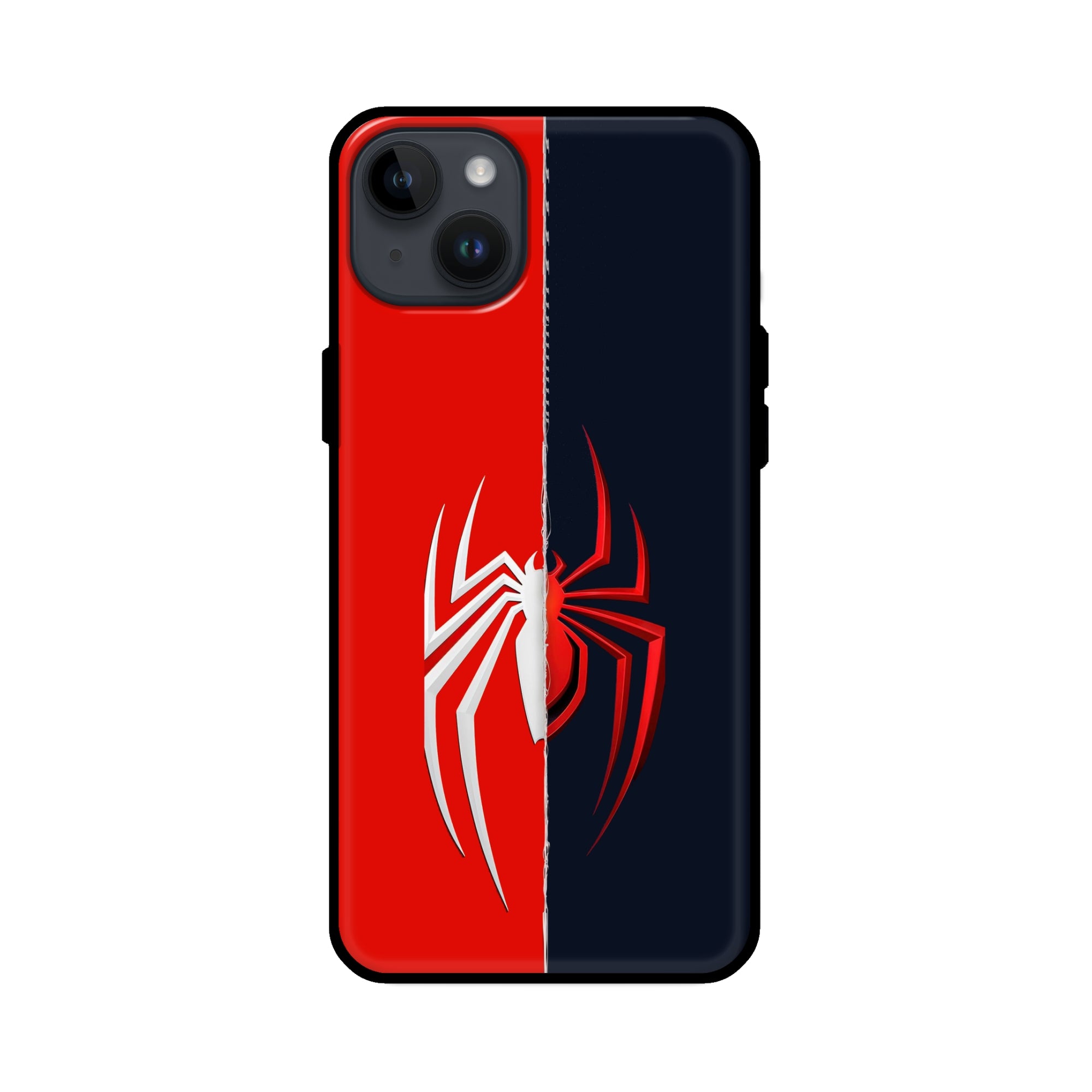 Buy Spideman Vs Venom Glass/Metal Back Mobile Phone Case/Cover For iPhone 14 Plus Online