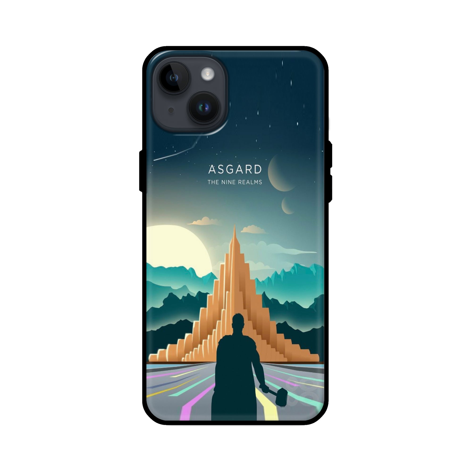 Buy Asgard Glass/Metal Back Mobile Phone Case/Cover For iPhone 14 Plus Online