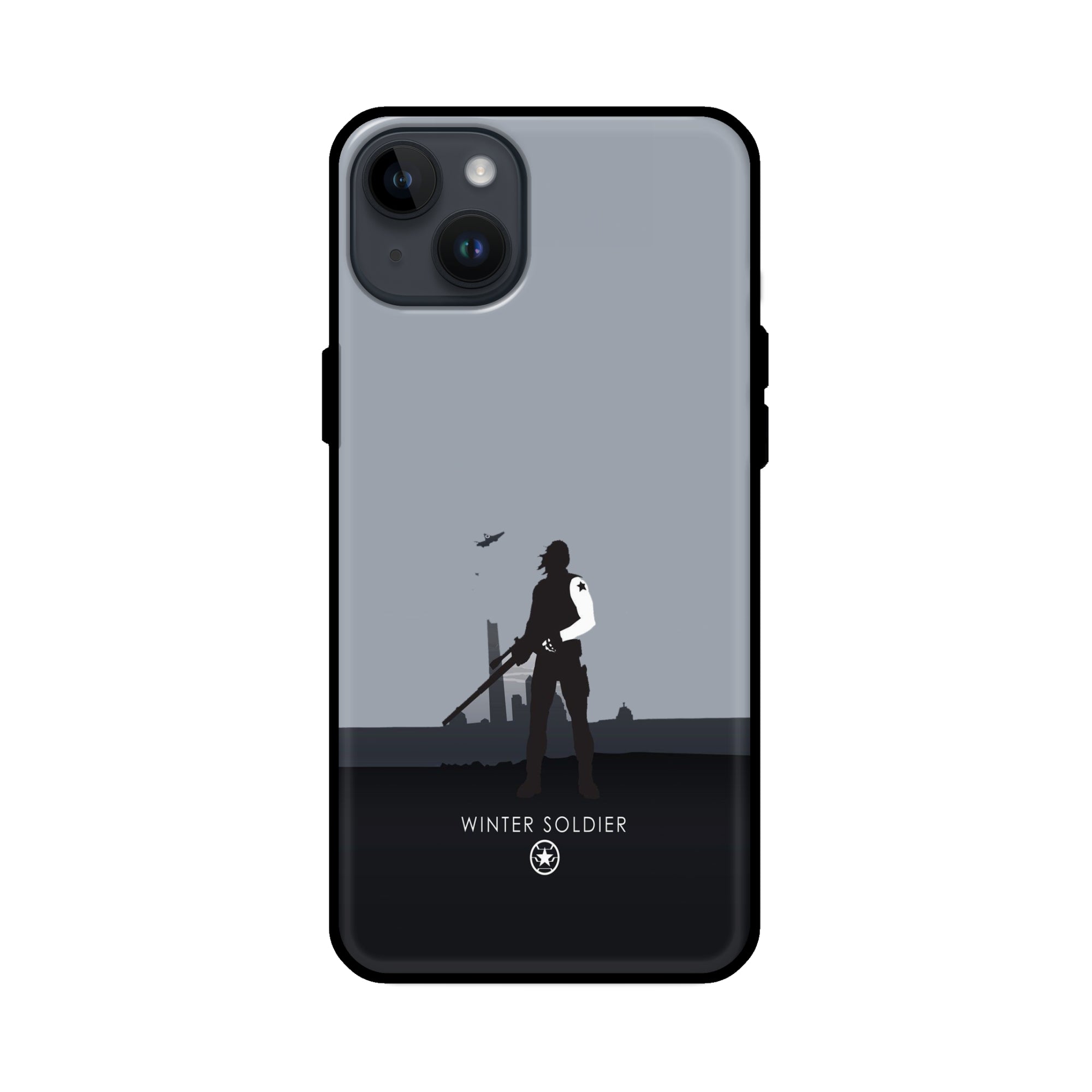 Buy Winter Soldier Glass/Metal Back Mobile Phone Case/Cover For iPhone 14 Plus Online