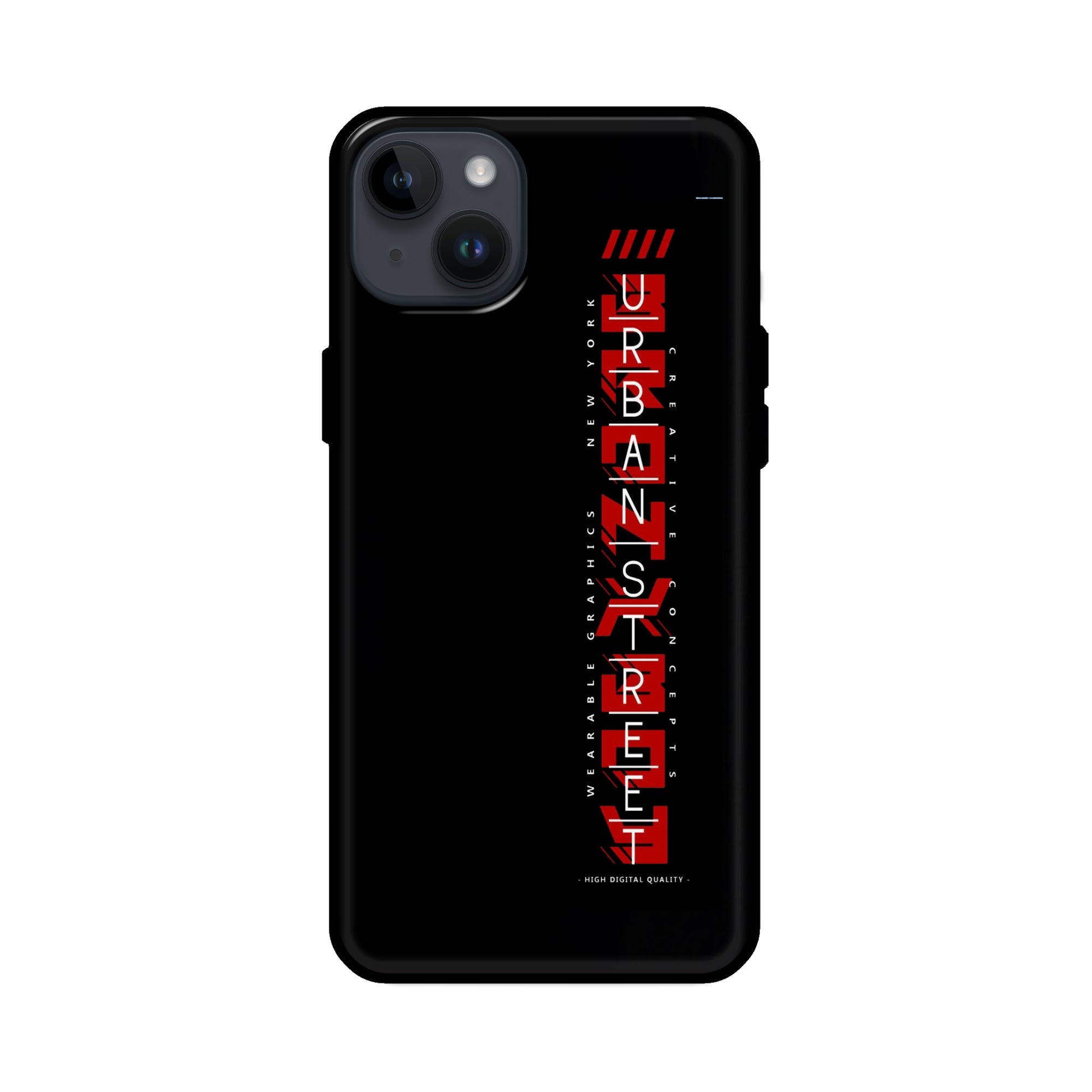 Buy Urban Street Glass/Metal Back Mobile Phone Case/Cover For iPhone 14 Plus Online