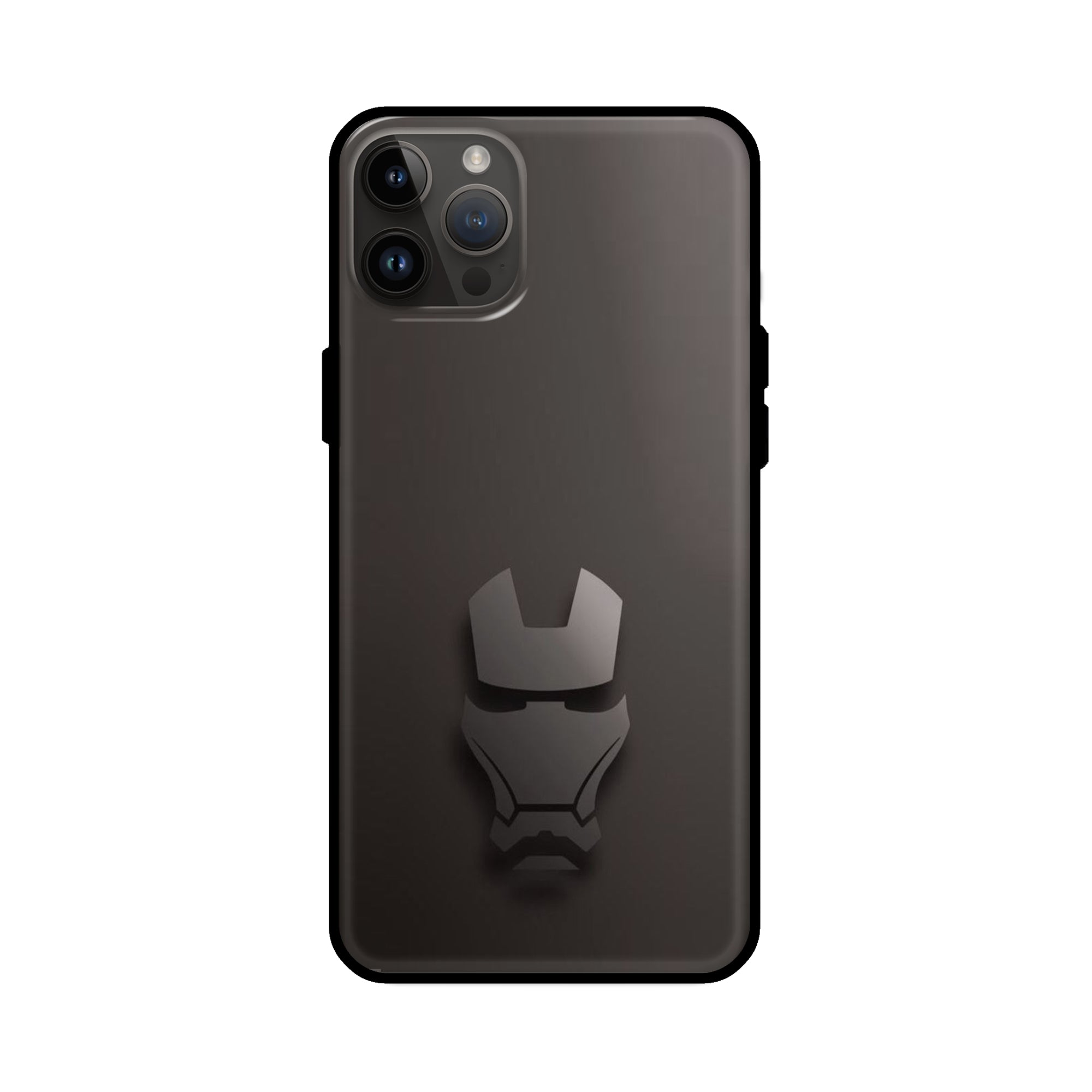 Buy Iron Man Logo Glass/Metal Back Mobile Phone Case/Cover For iPhone 14 Pro Online