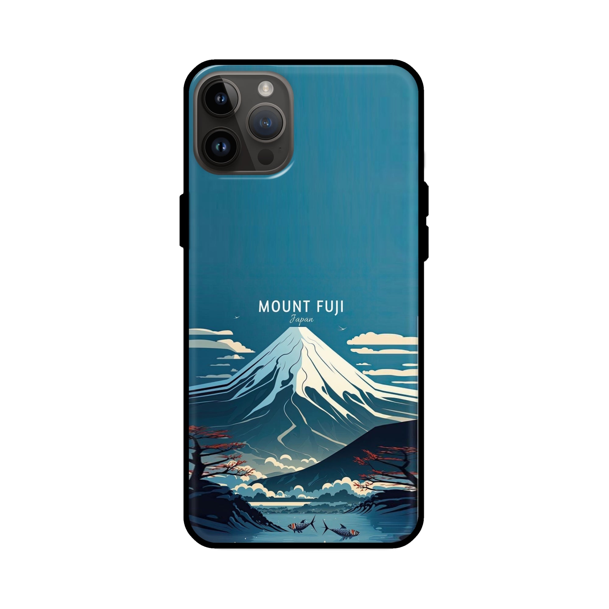 Buy Mount Fuji Glass/Metal Back Mobile Phone Case/Cover For iPhone 14 Pro Online