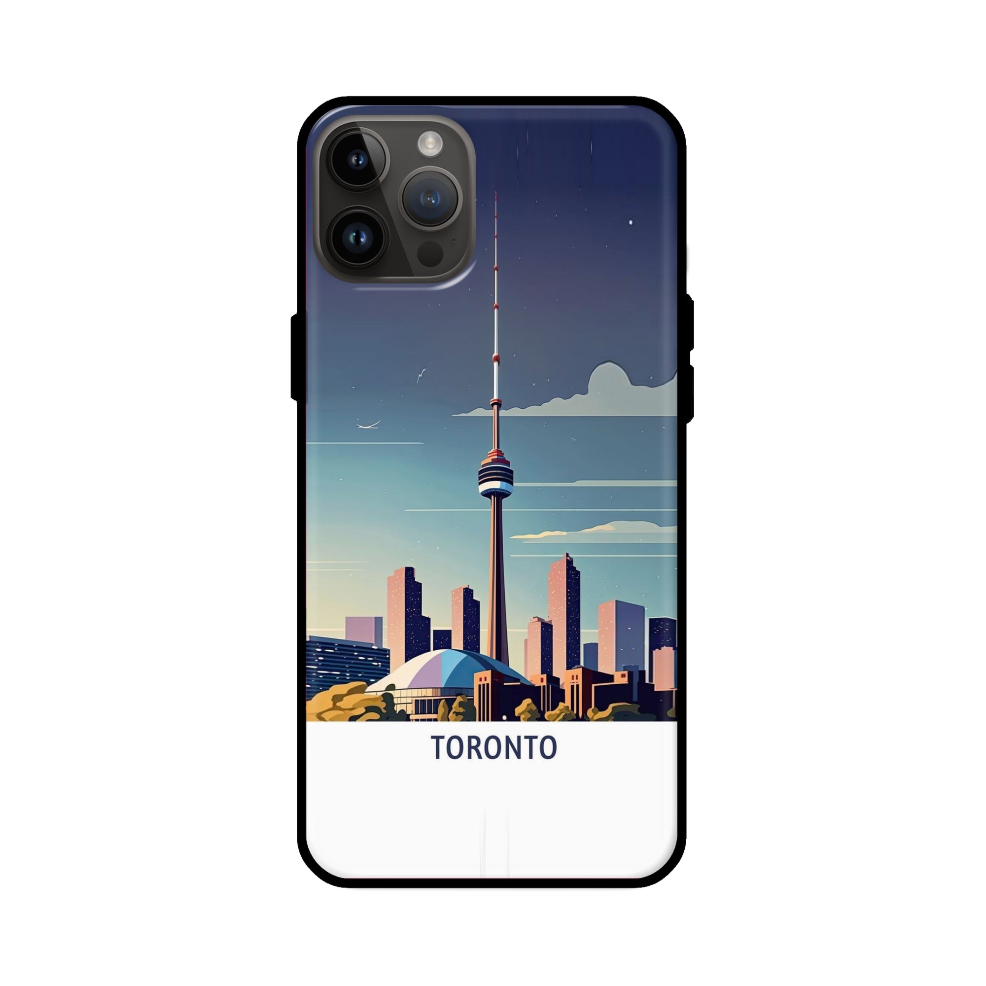 Buy Toronto Glass/Metal Back Mobile Phone Case/Cover For iPhone 14 Pro Online