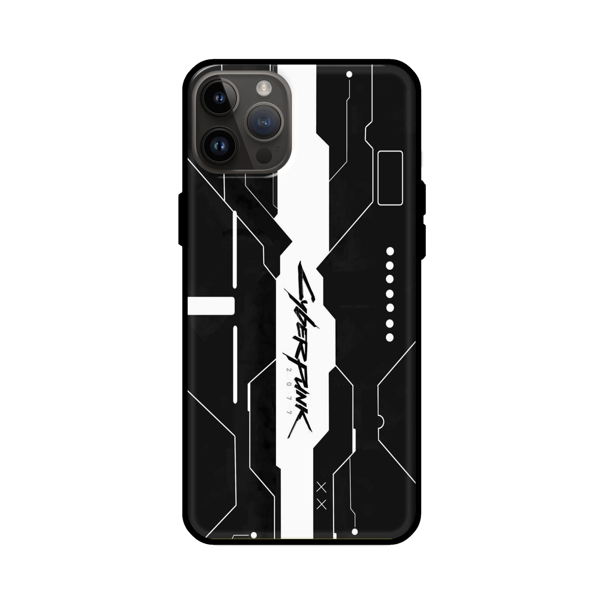 Buy Cyberpunk 2077 Art Glass/Metal Back Mobile Phone Case/Cover For iPhone 14 Pro Online