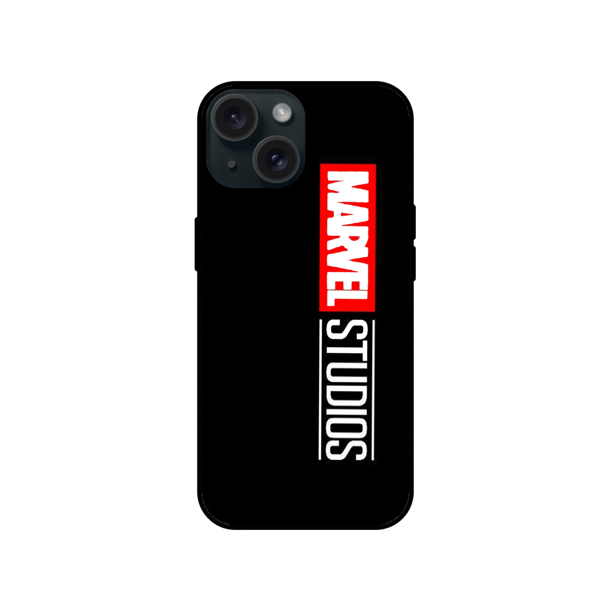 Buy Marvel Studio Glass/Metal Back Mobile Phone Case/Cover For iPhone 15 Online