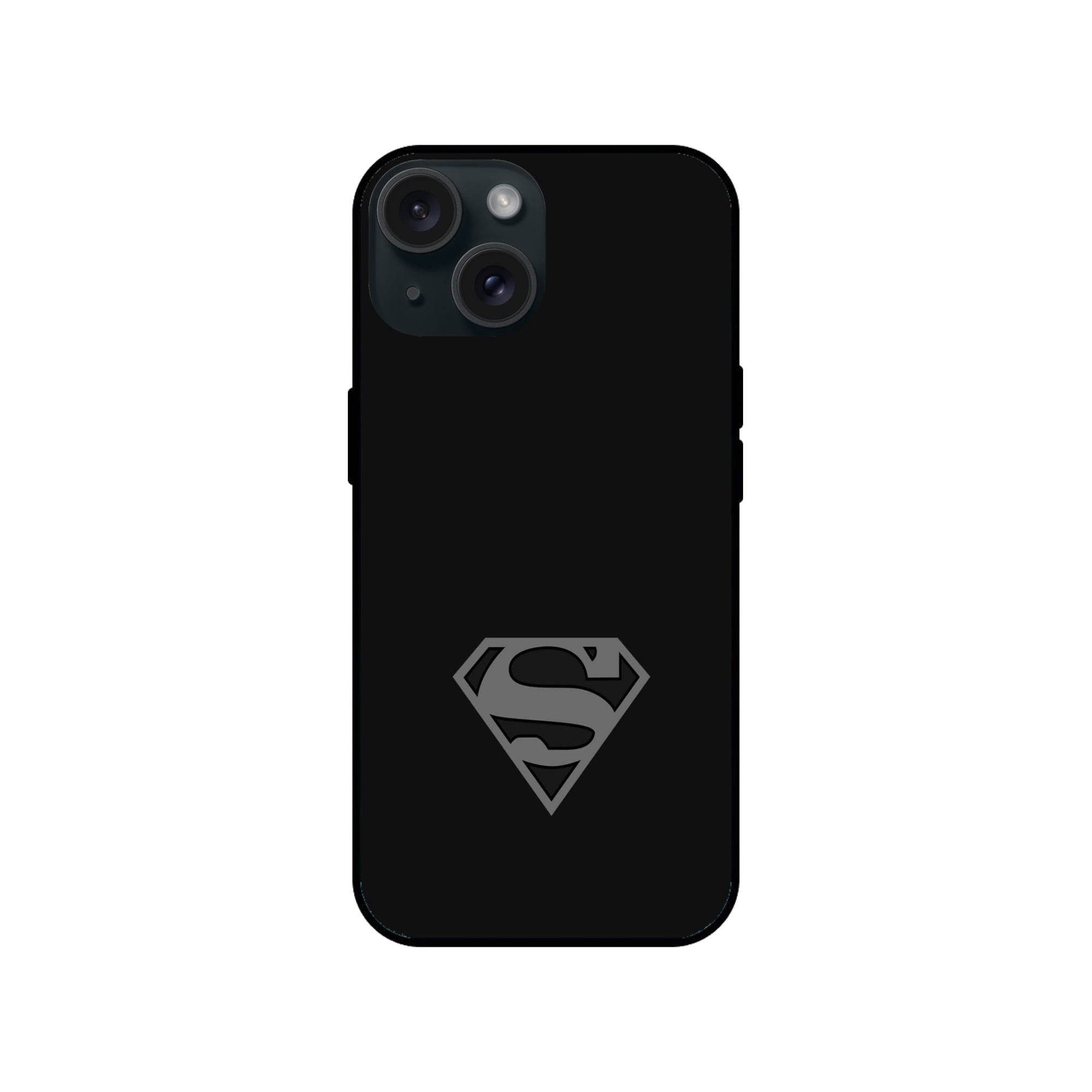 Buy Superman Logo Glass/Metal Back Mobile Phone Case/Cover For iPhone 15 Online
