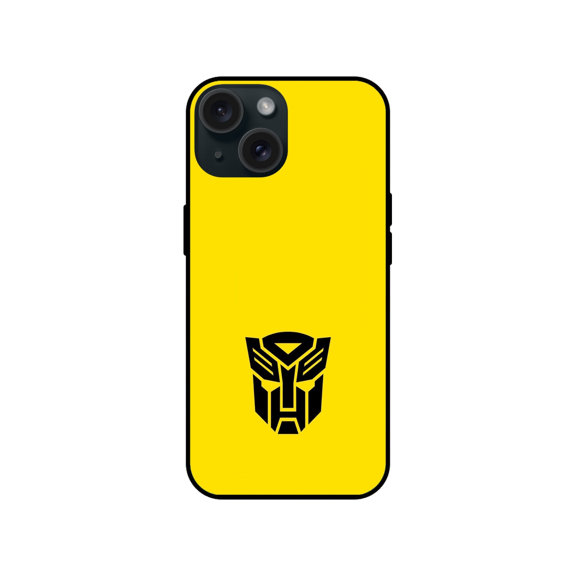 Buy Transformer Logo Glass/Metal Back Mobile Phone Case/Cover For iPhone 15 Online