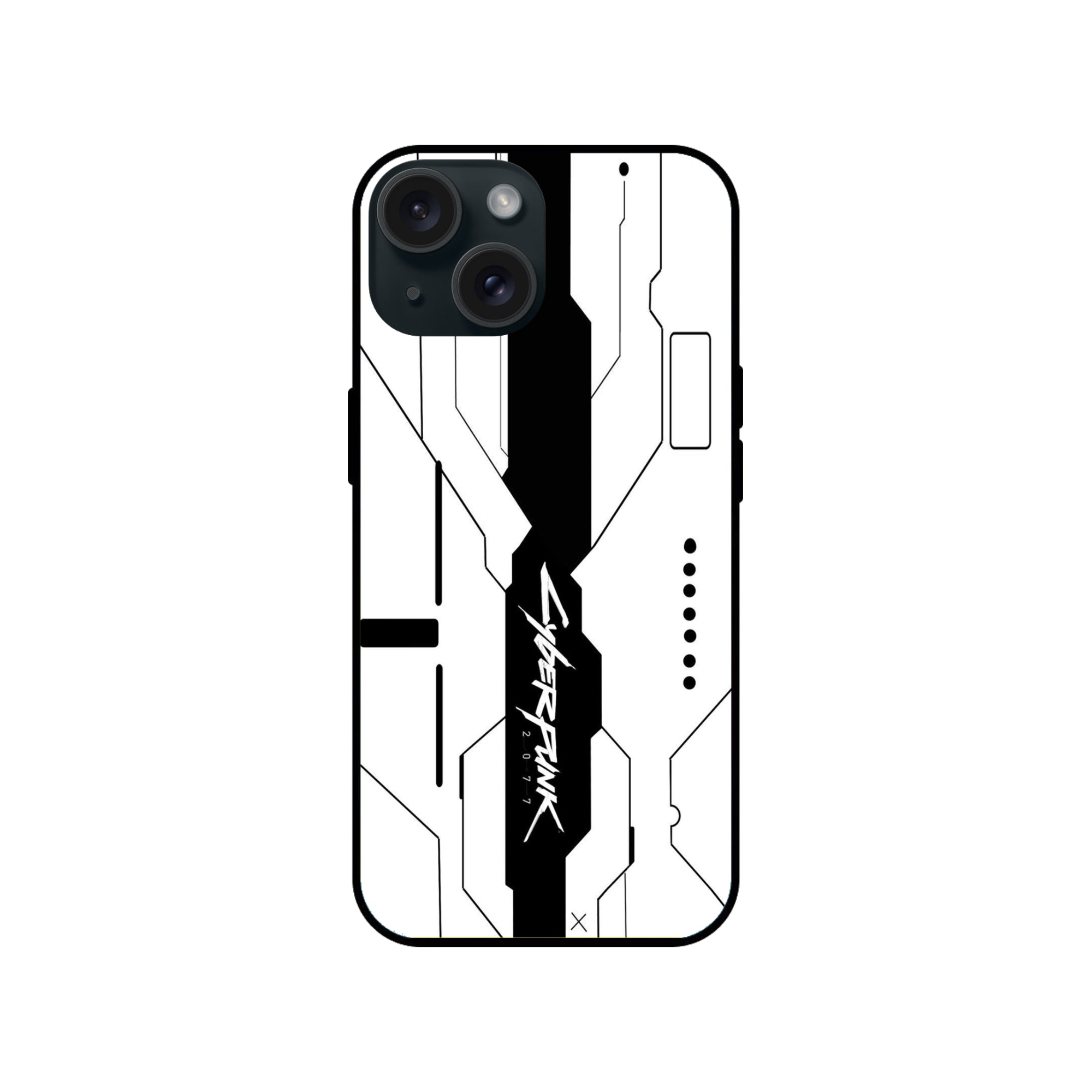 Buy Cyberpunk 2077 Glass/Metal Back Mobile Phone Case/Cover For iPhone 15 Online