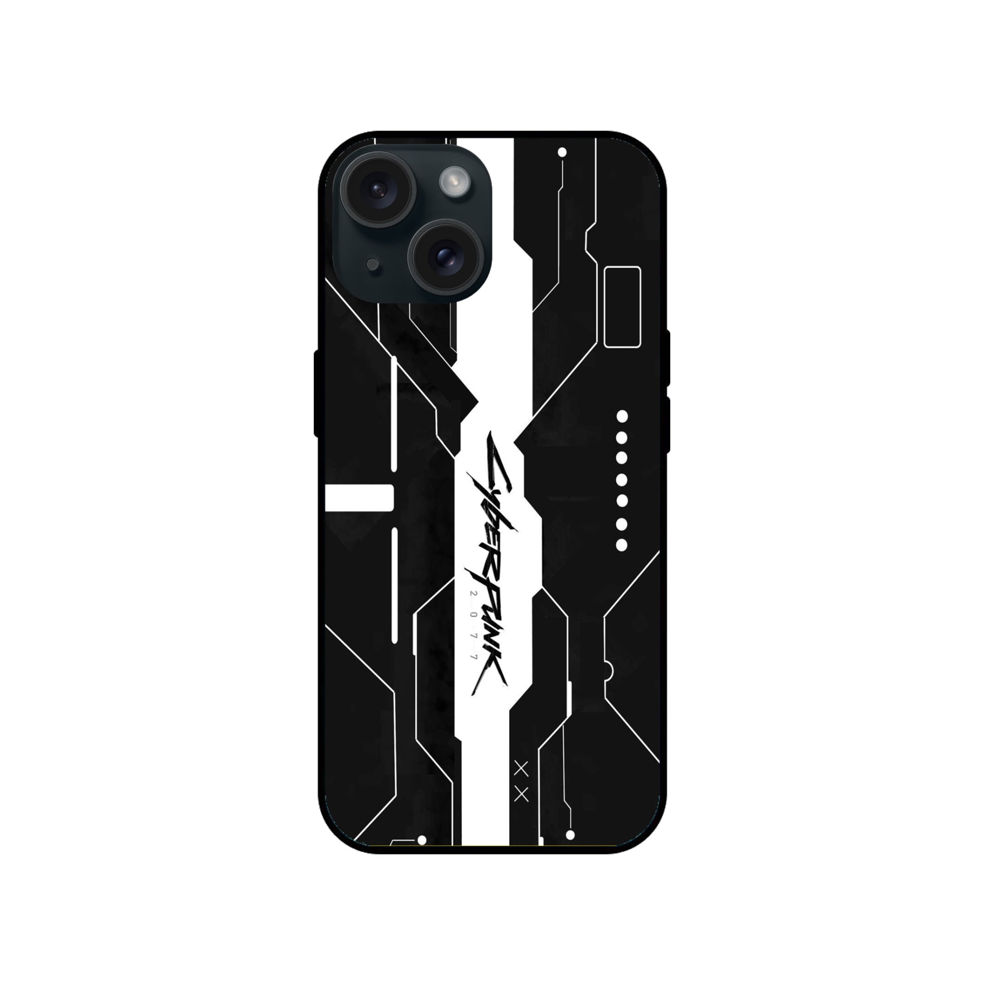 Buy Cyberpunk 2077 Art Glass/Metal Back Mobile Phone Case/Cover For iPhone 15 Online