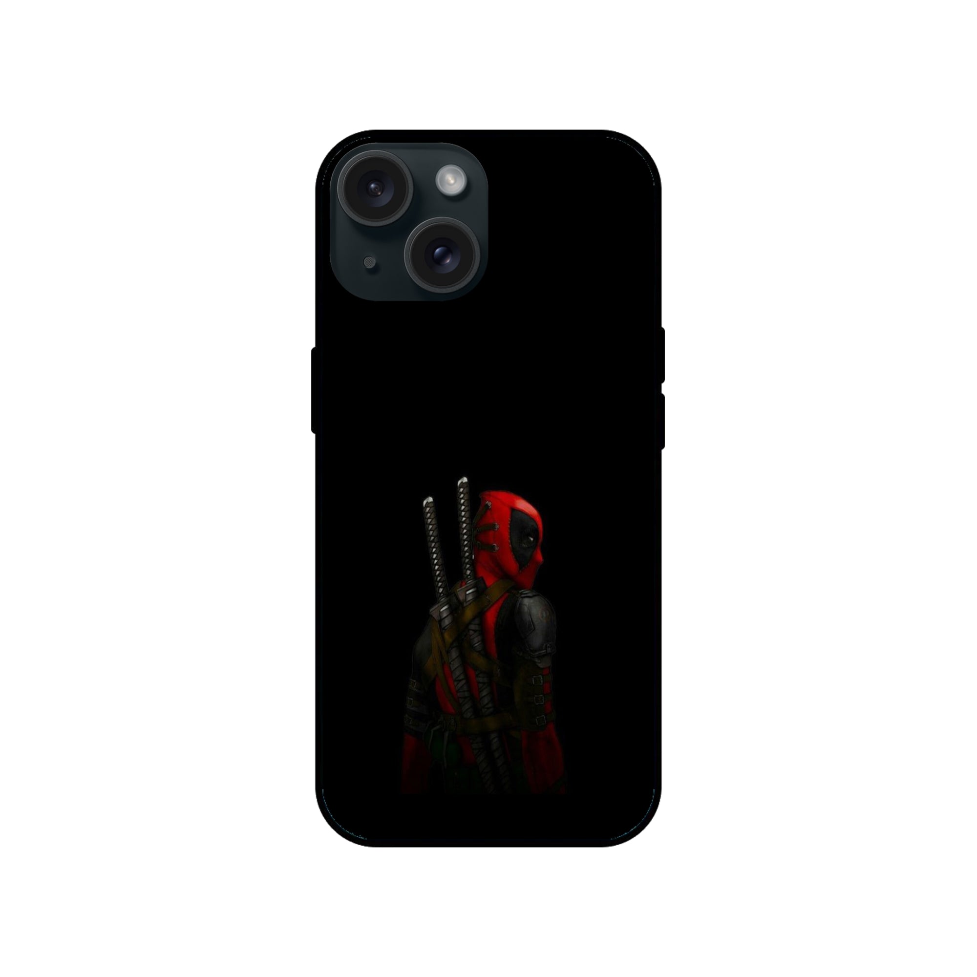 Buy Deadpool Glass/Metal Back Mobile Phone Case/Cover For iPhone 15 Online