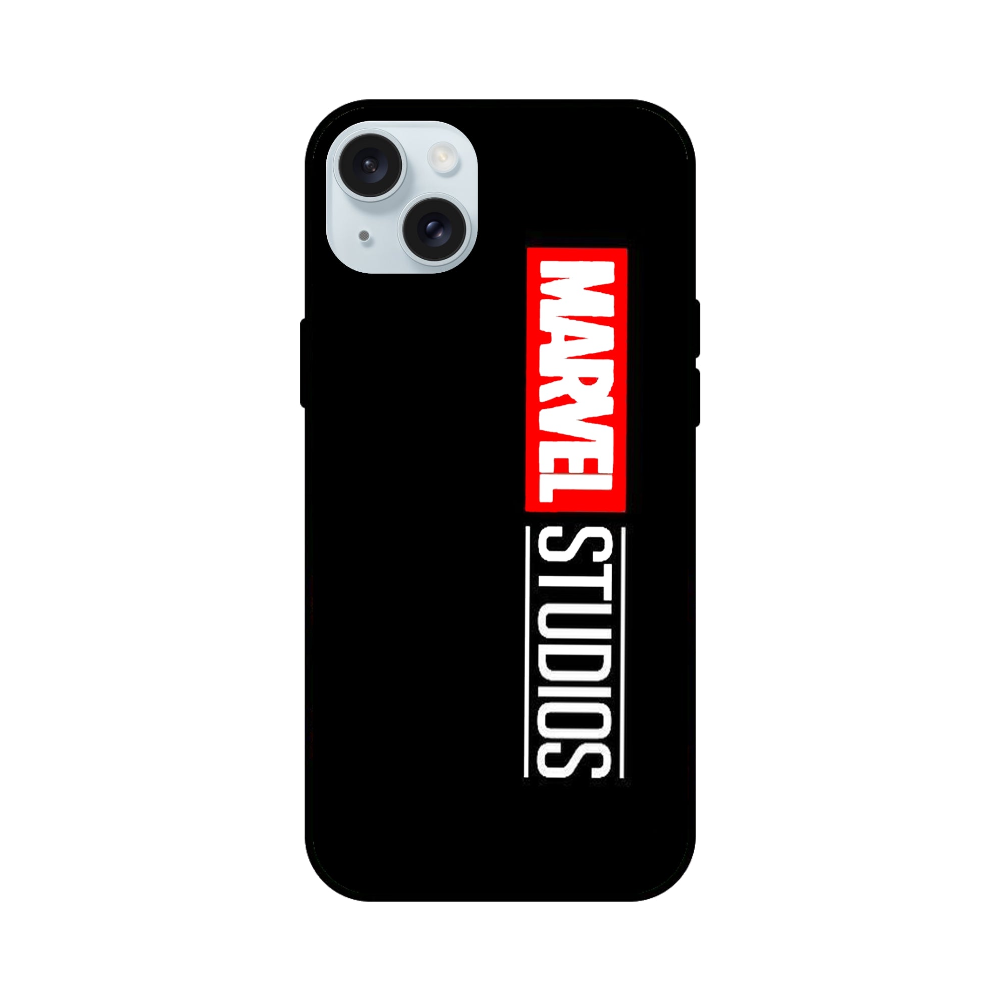 Buy Marvel Studio Glass/Metal Back Mobile Phone Case/Cover For iPhone 15 Plus Online