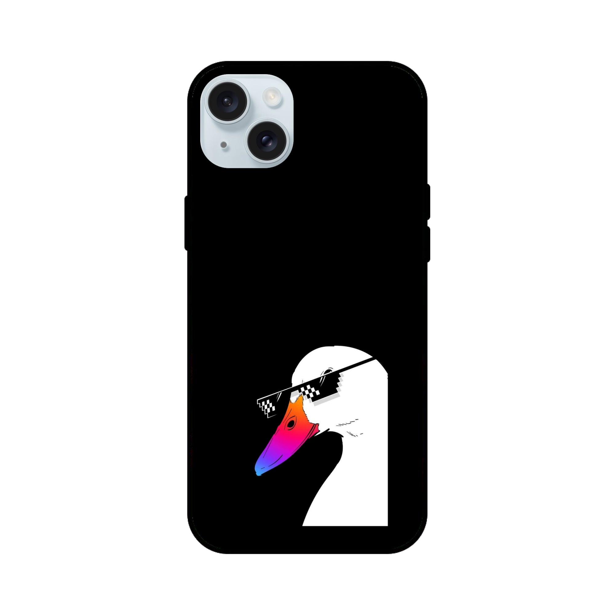 Buy Neon Duck Glass/Metal Back Mobile Phone Case/Cover For iPhone 15 Plus Online