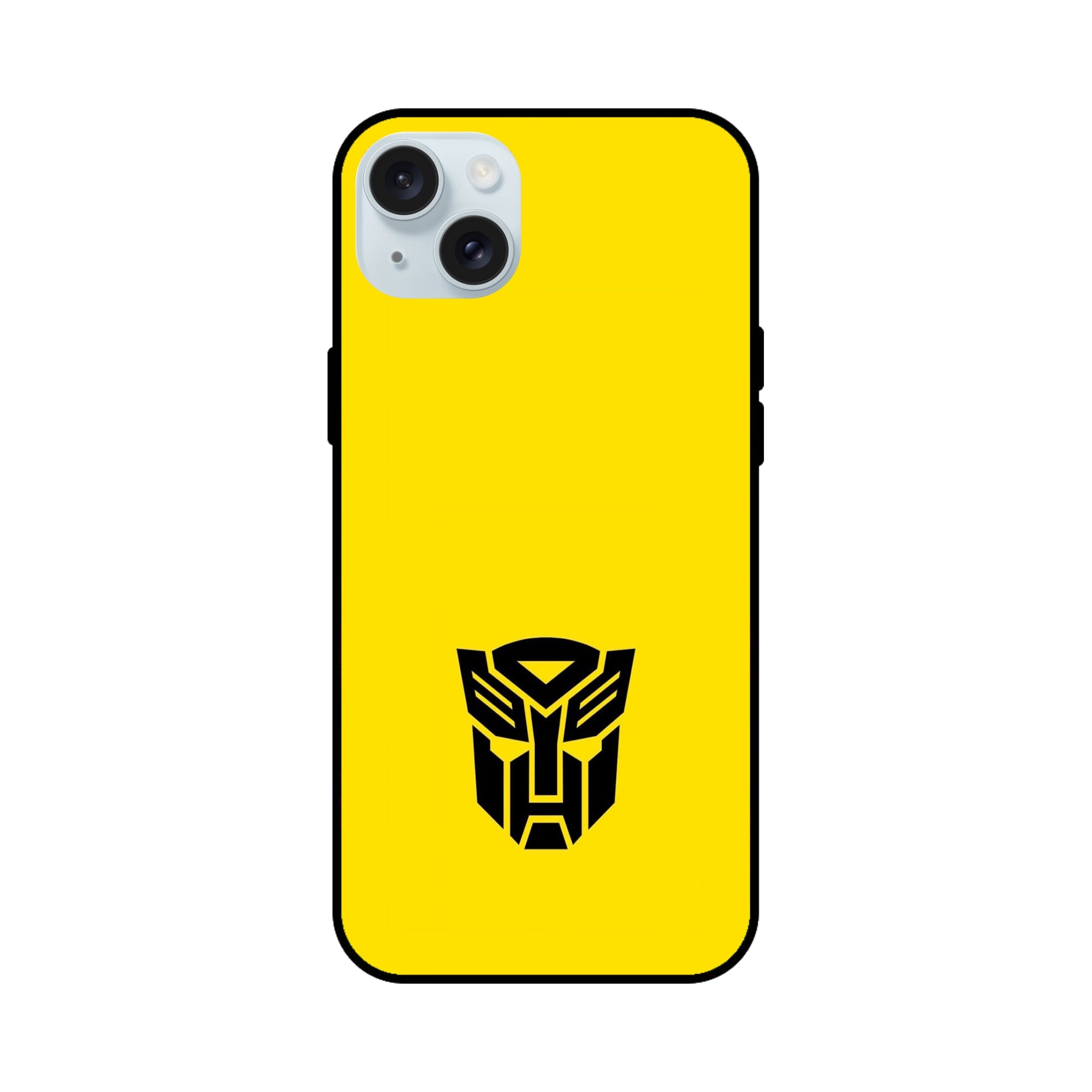 Buy Transformer Logo Glass/Metal Back Mobile Phone Case/Cover For iPhone 15 Plus Online