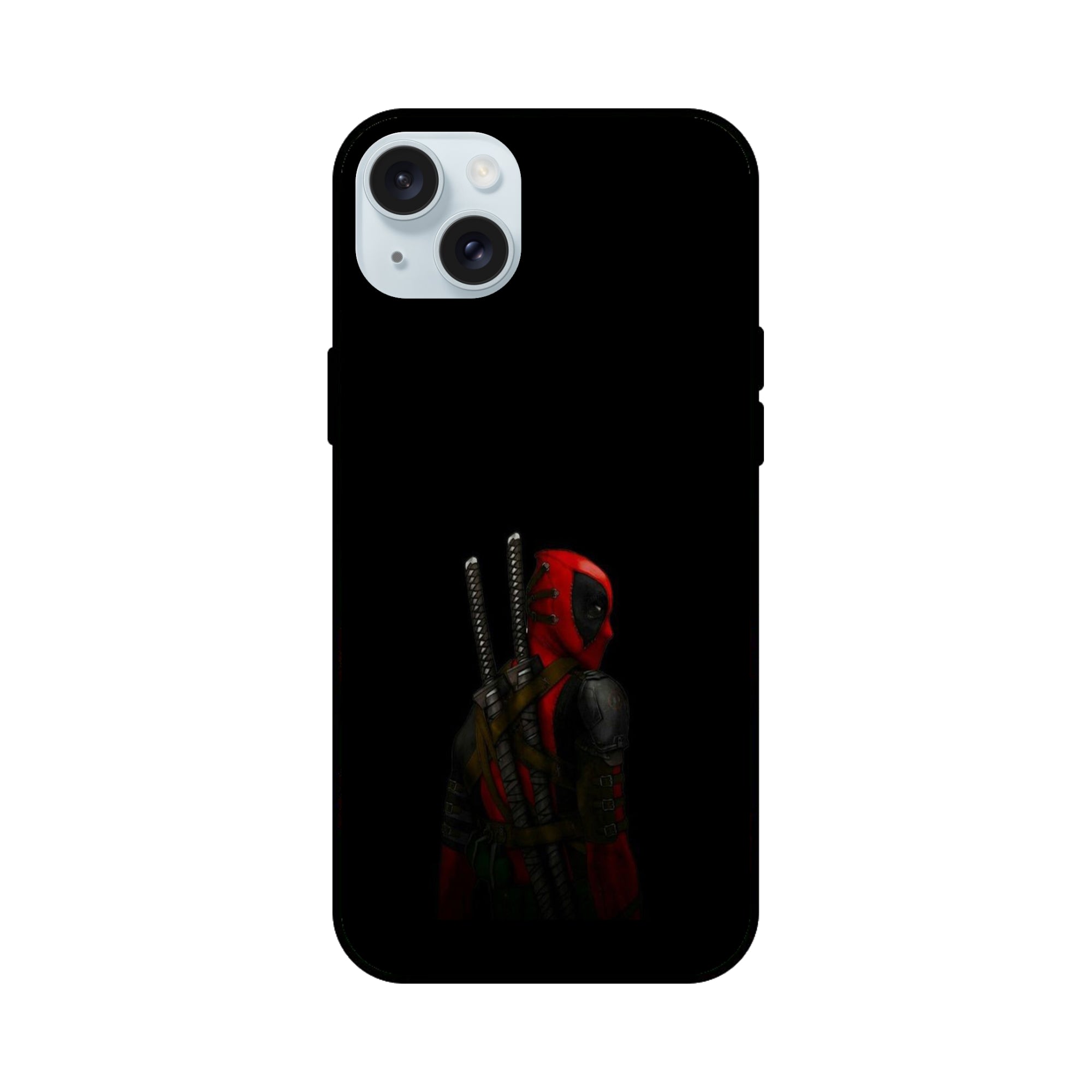 Buy Deadpool Glass/Metal Back Mobile Phone Case/Cover For iPhone 15 Plus Online