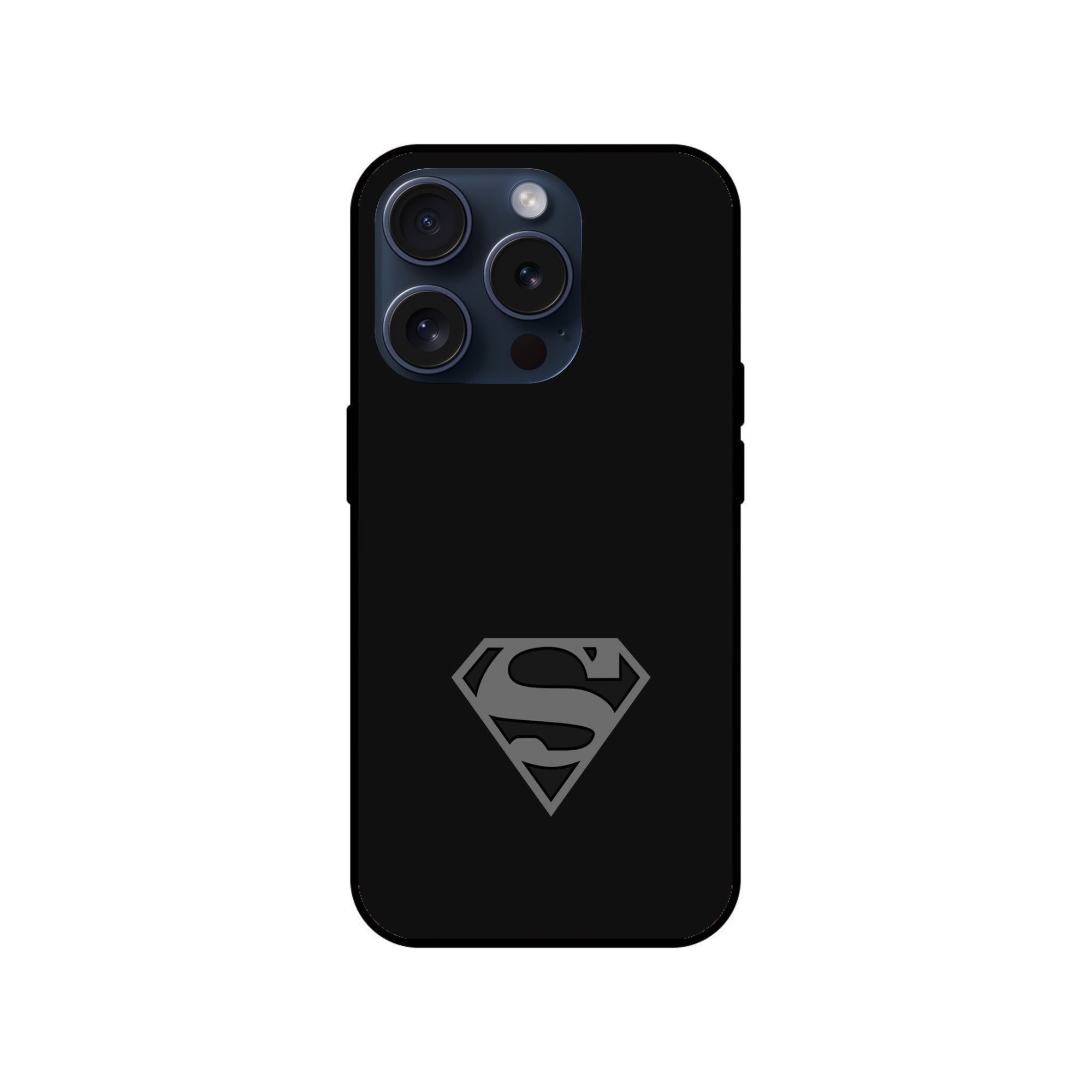 Buy Superman Logo Glass/Metal Back Mobile Phone Case/Cover For iPhone 15 Pro Online