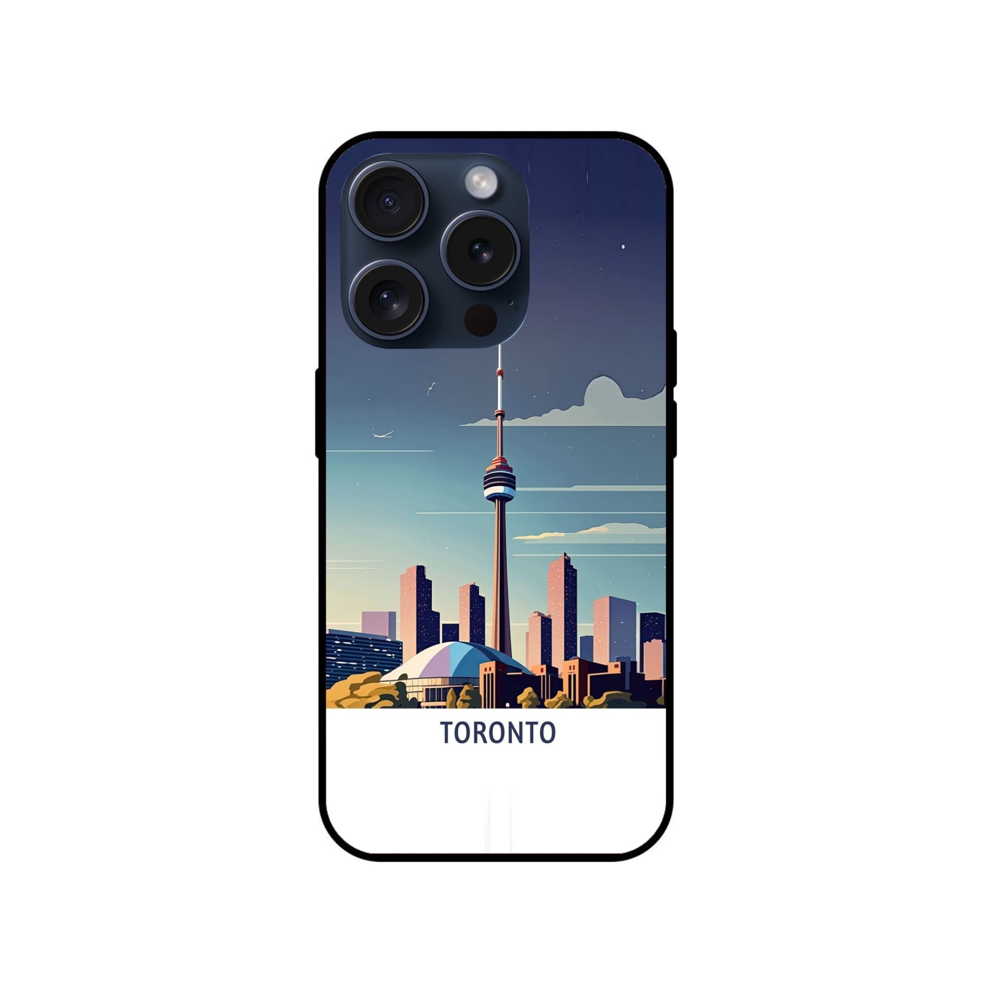 Buy Toronto Glass/Metal Back Mobile Phone Case/Cover For iPhone 15 Pro Online