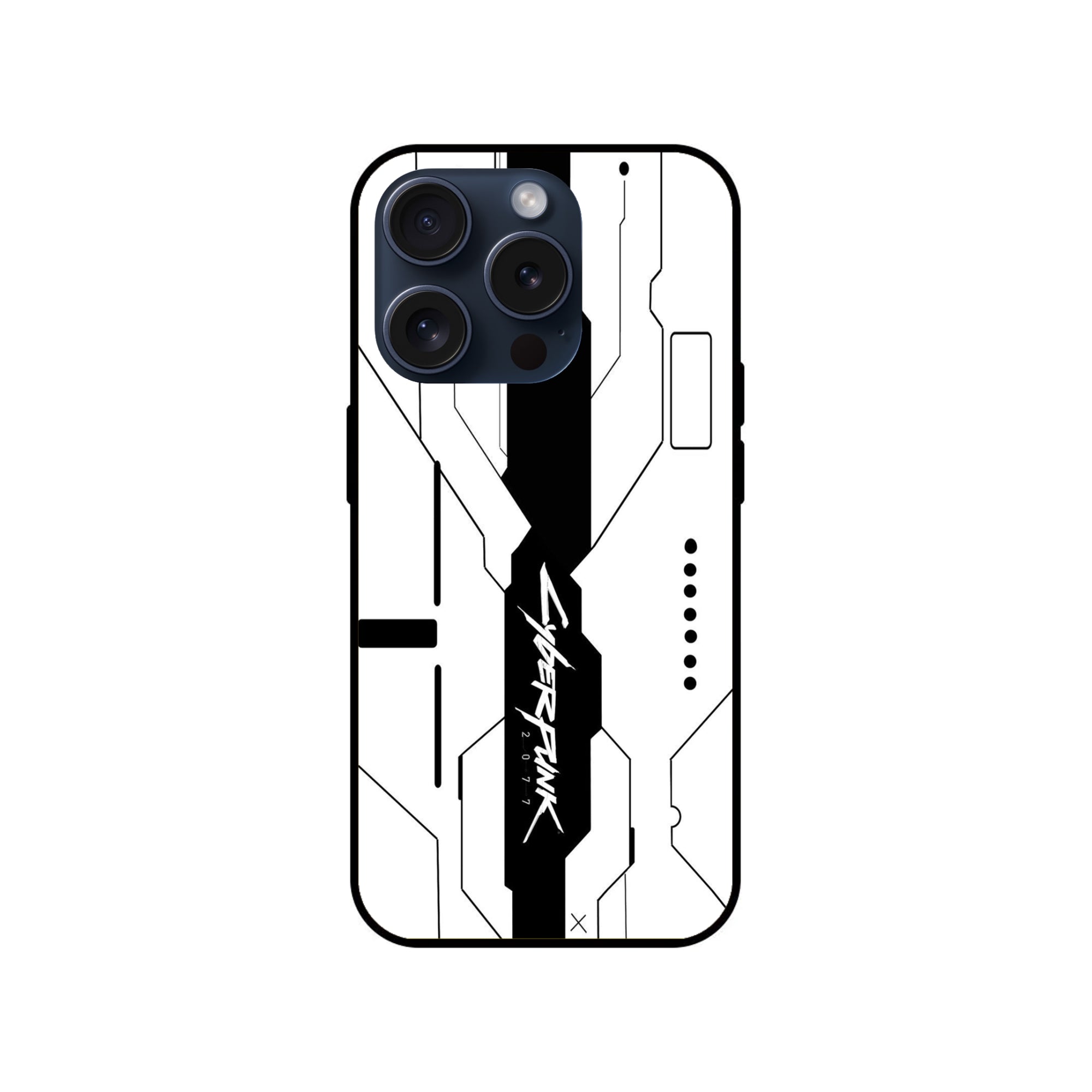 Buy Cyberpunk 2077 Glass/Metal Back Mobile Phone Case/Cover For iPhone 15 Pro Online
