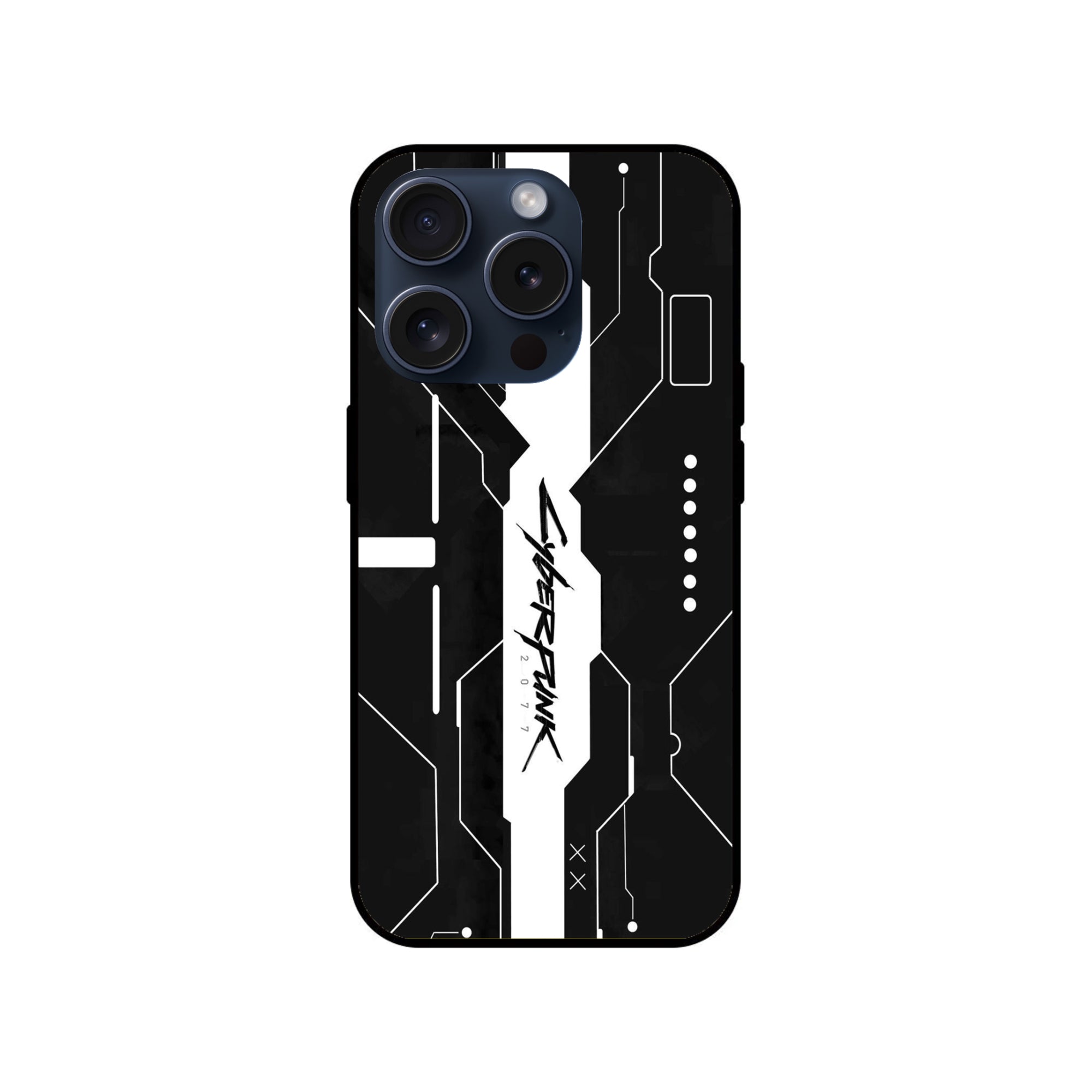 Buy Cyberpunk 2077 Art Glass/Metal Back Mobile Phone Case/Cover For iPhone 15 Pro Online