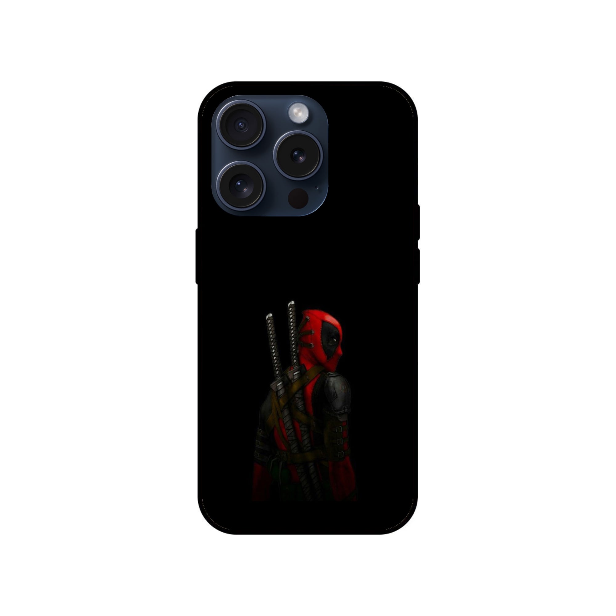 Buy Deadpool Glass/Metal Back Mobile Phone Case/Cover For iPhone 15 Pro Online