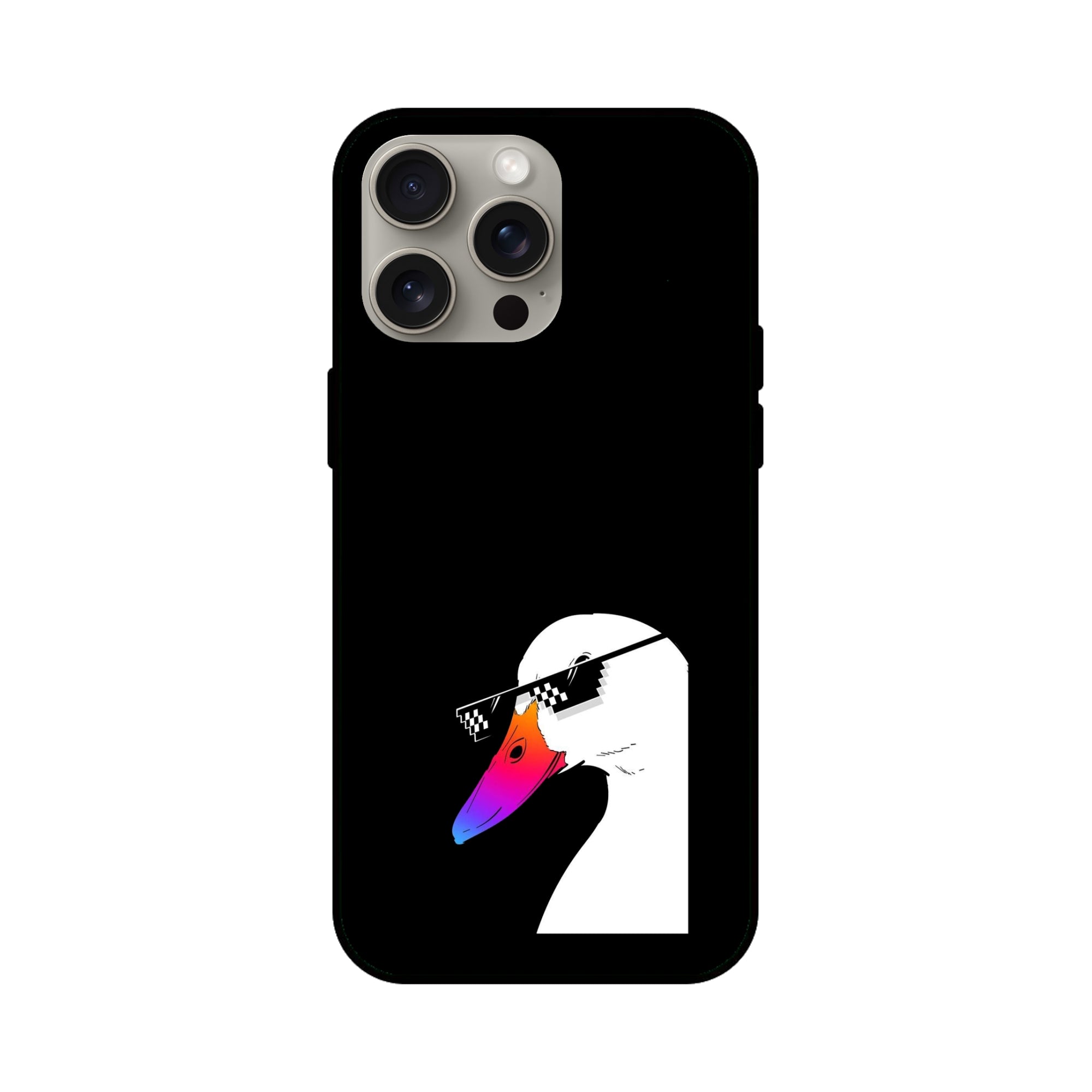 Buy Neon Duck Glass/Metal Back Mobile Phone Case/Cover For iPhone 15 Pro Max Online