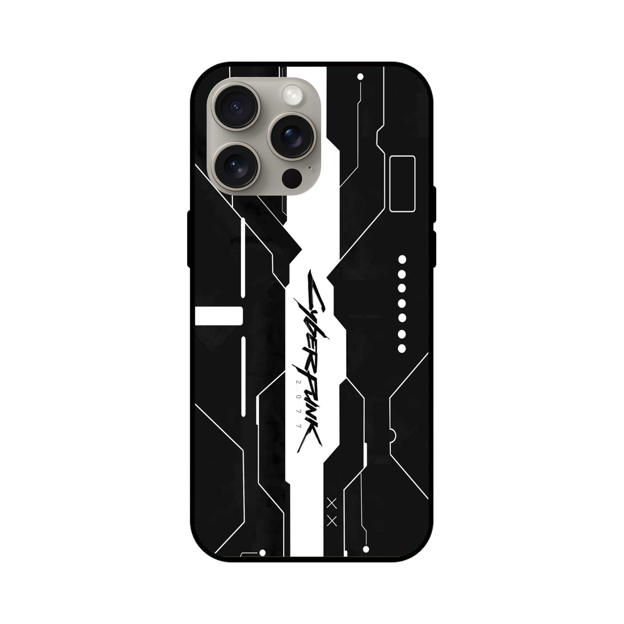 Buy Cyberpunk 2077 Art Glass/Metal Back Mobile Phone Case/Cover For iPhone 15 Pro Max Online