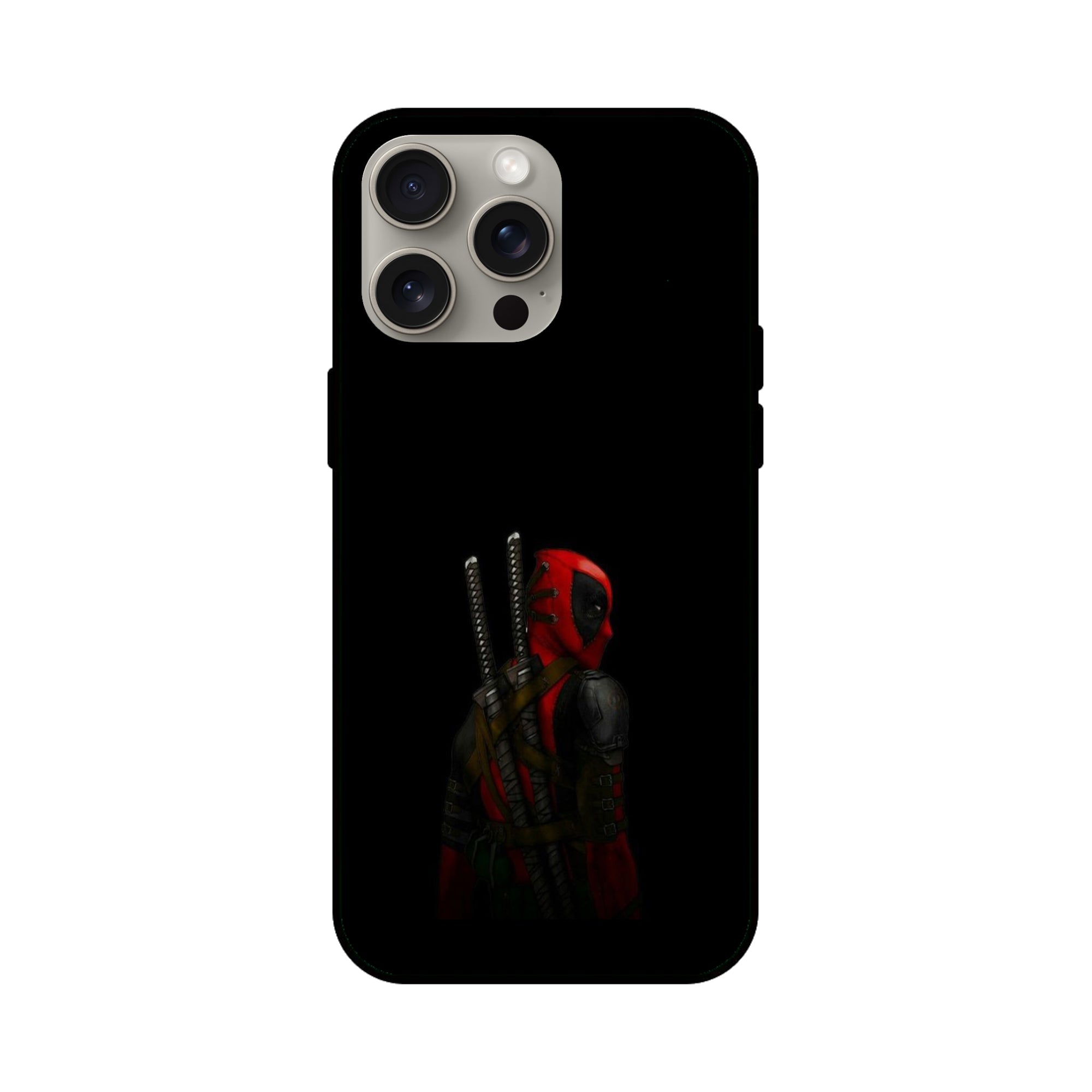 Buy Deadpool Glass/Metal Back Mobile Phone Case/Cover For iPhone 15 Pro Max Online