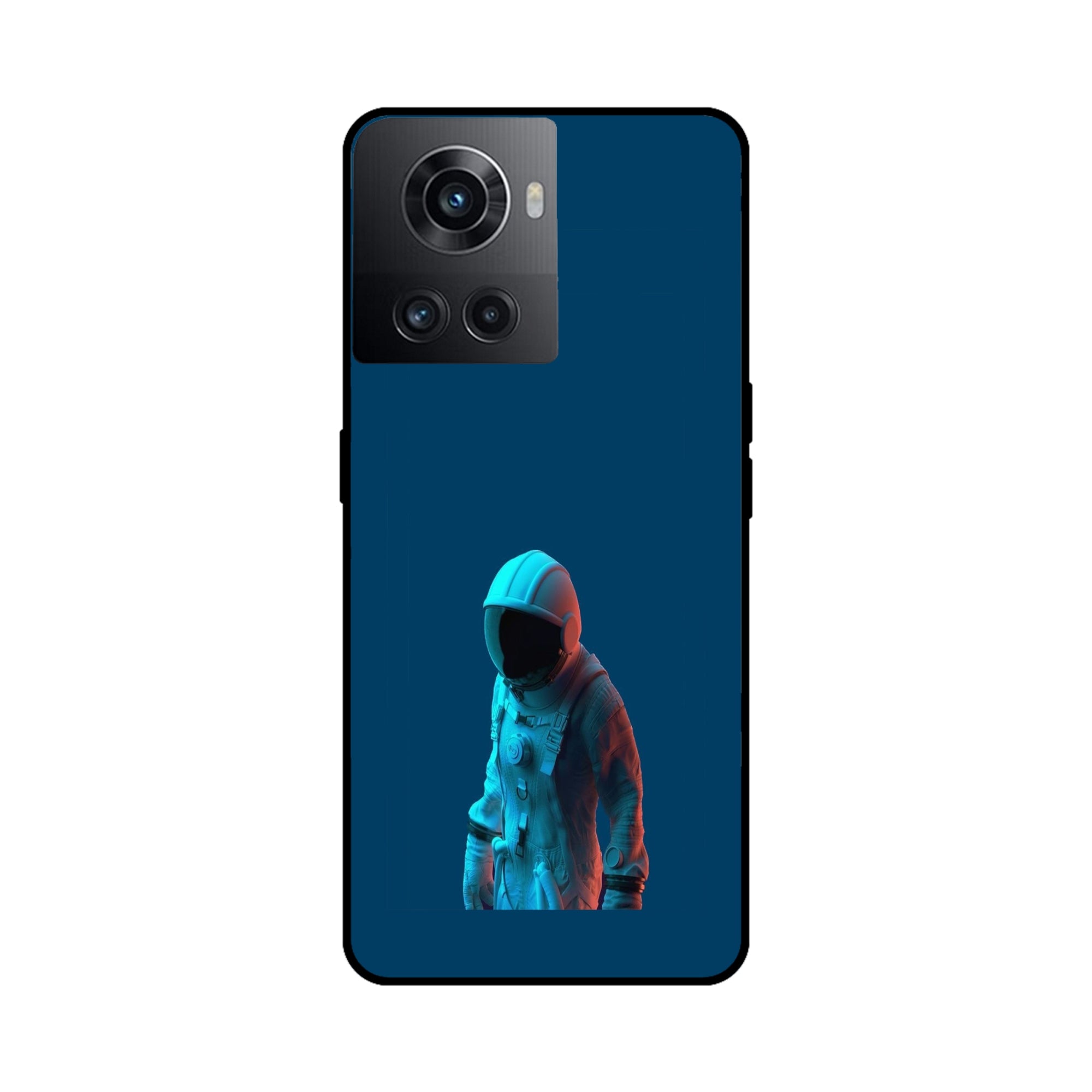 Buy Blue Astronaut Metal-Silicon Back Mobile Phone Case/Cover For OnePlus 10R Online