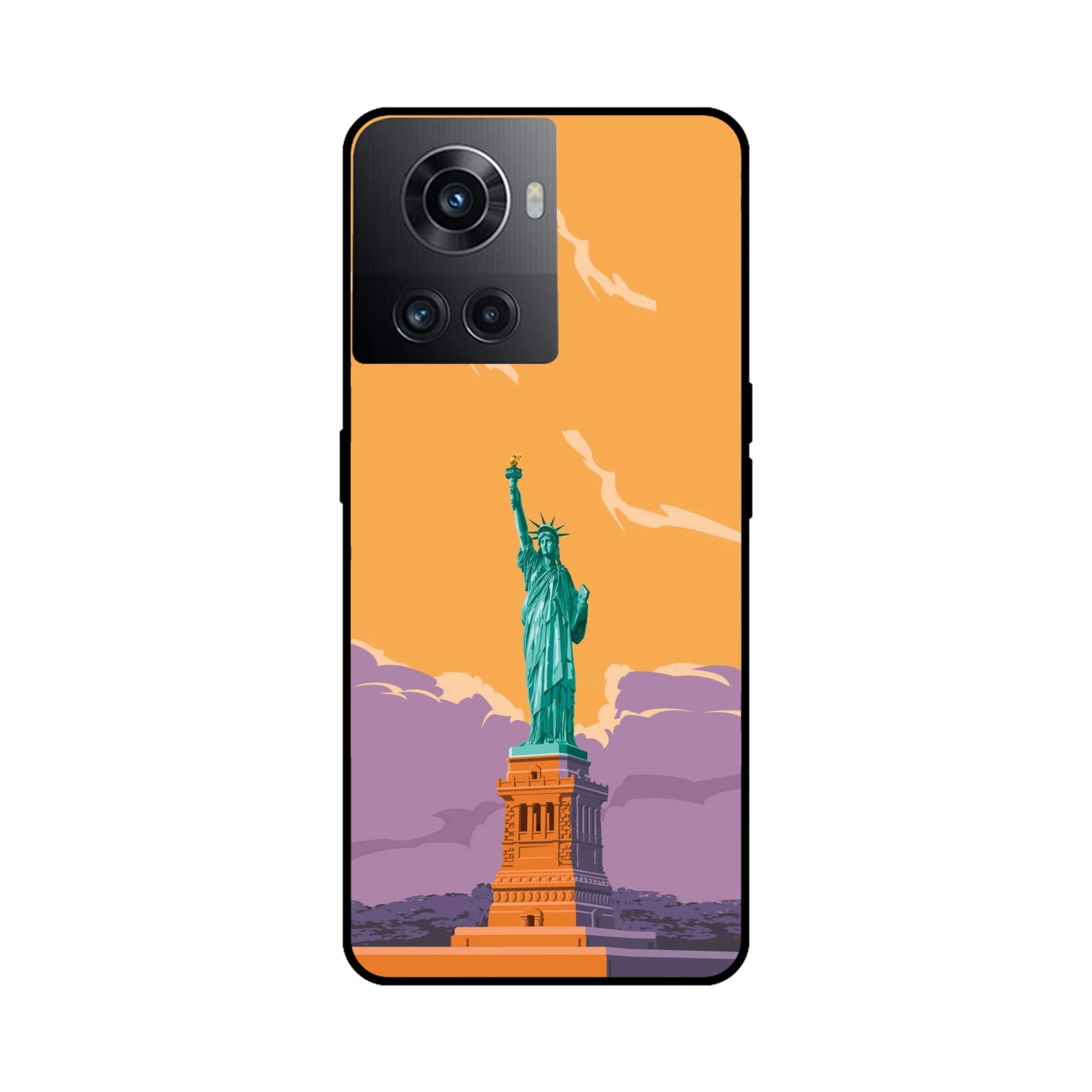 Buy Statue Of Liberty Metal-Silicon Back Mobile Phone Case/Cover For OnePlus 10R Online