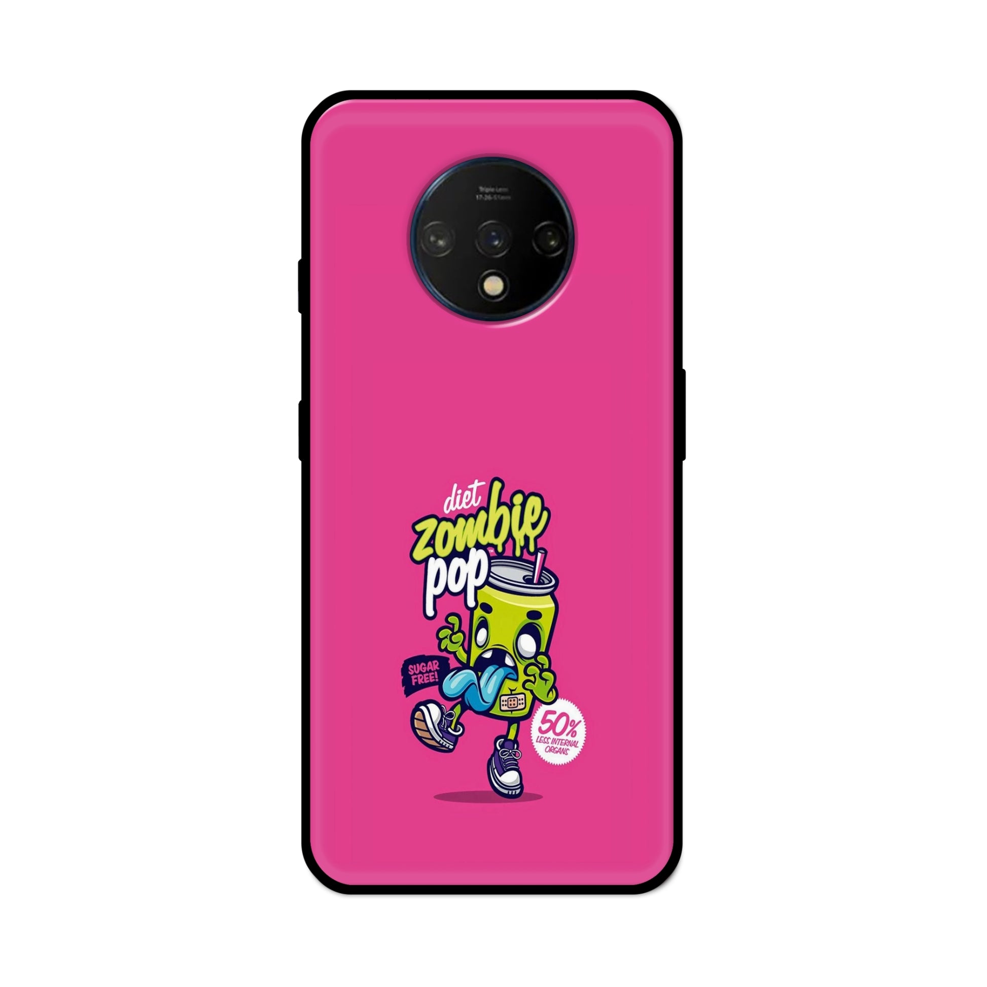 Buy Zombie Pop Metal-Silicon Back Mobile Phone Case/Cover For OnePlus 7T Online