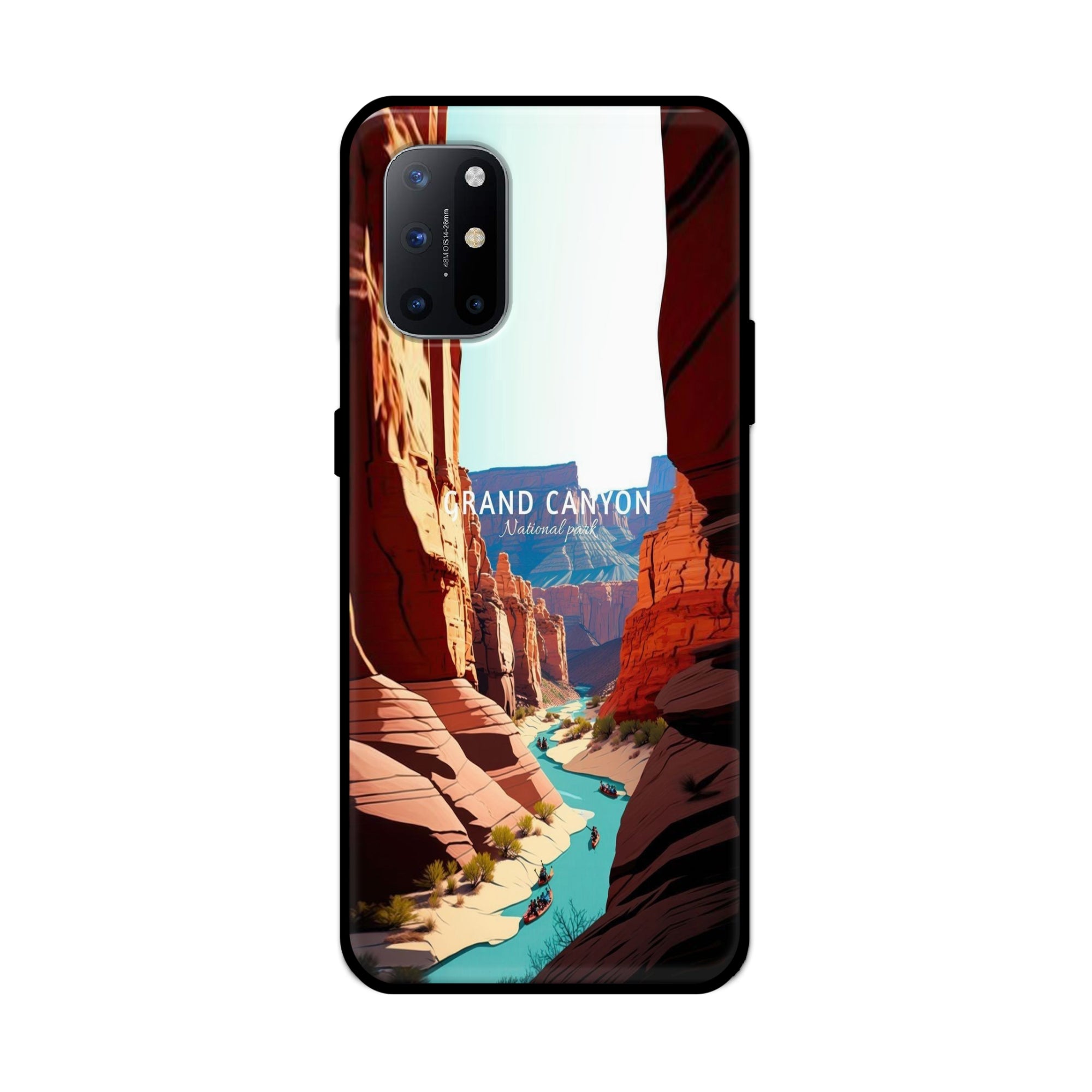 Buy Grand Canyan Metal-Silicon Back Mobile Phone Case/Cover For Oneplus 9R / 8T Online