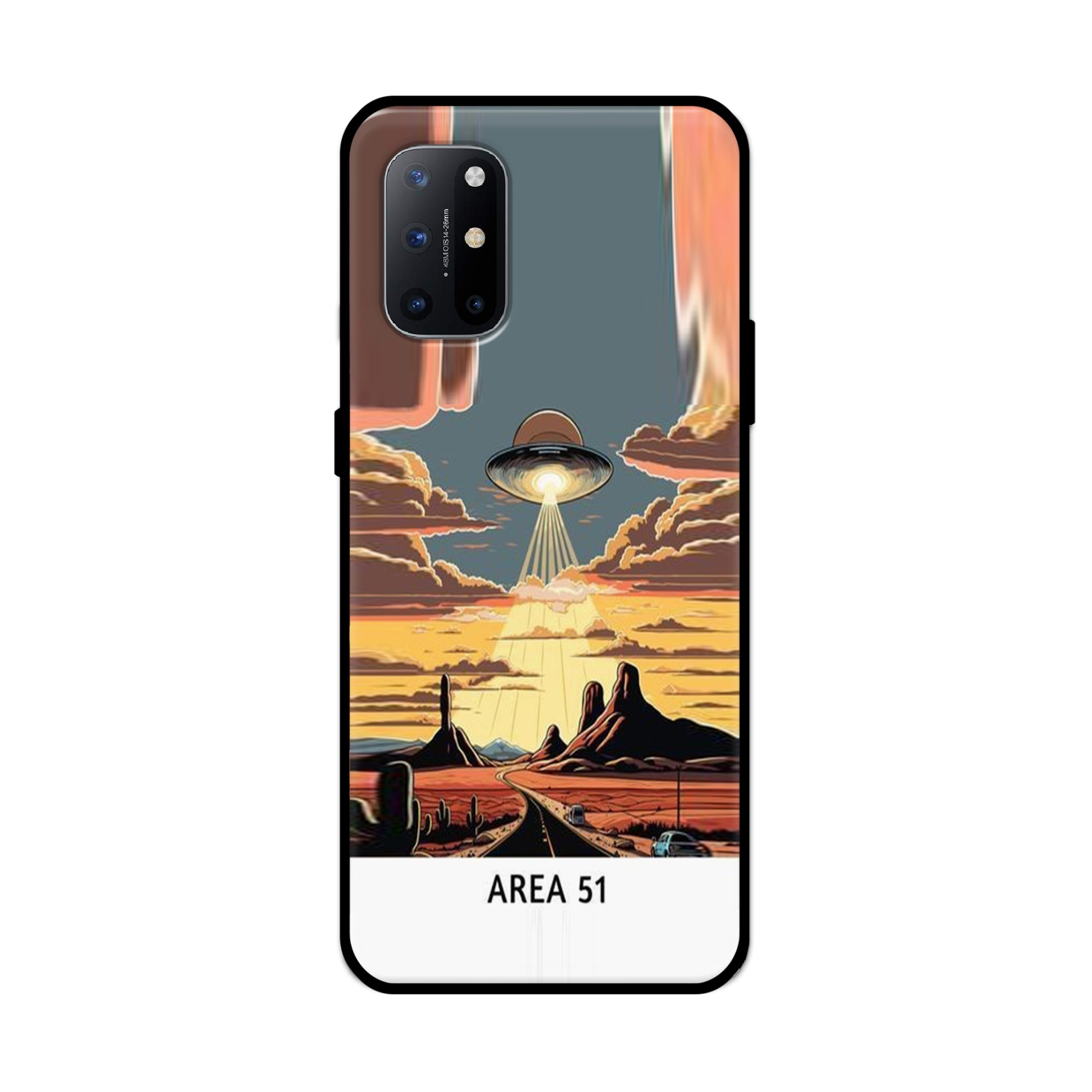 Buy Area 51 Metal-Silicon Back Mobile Phone Case/Cover For Oneplus 9R / 8T Online