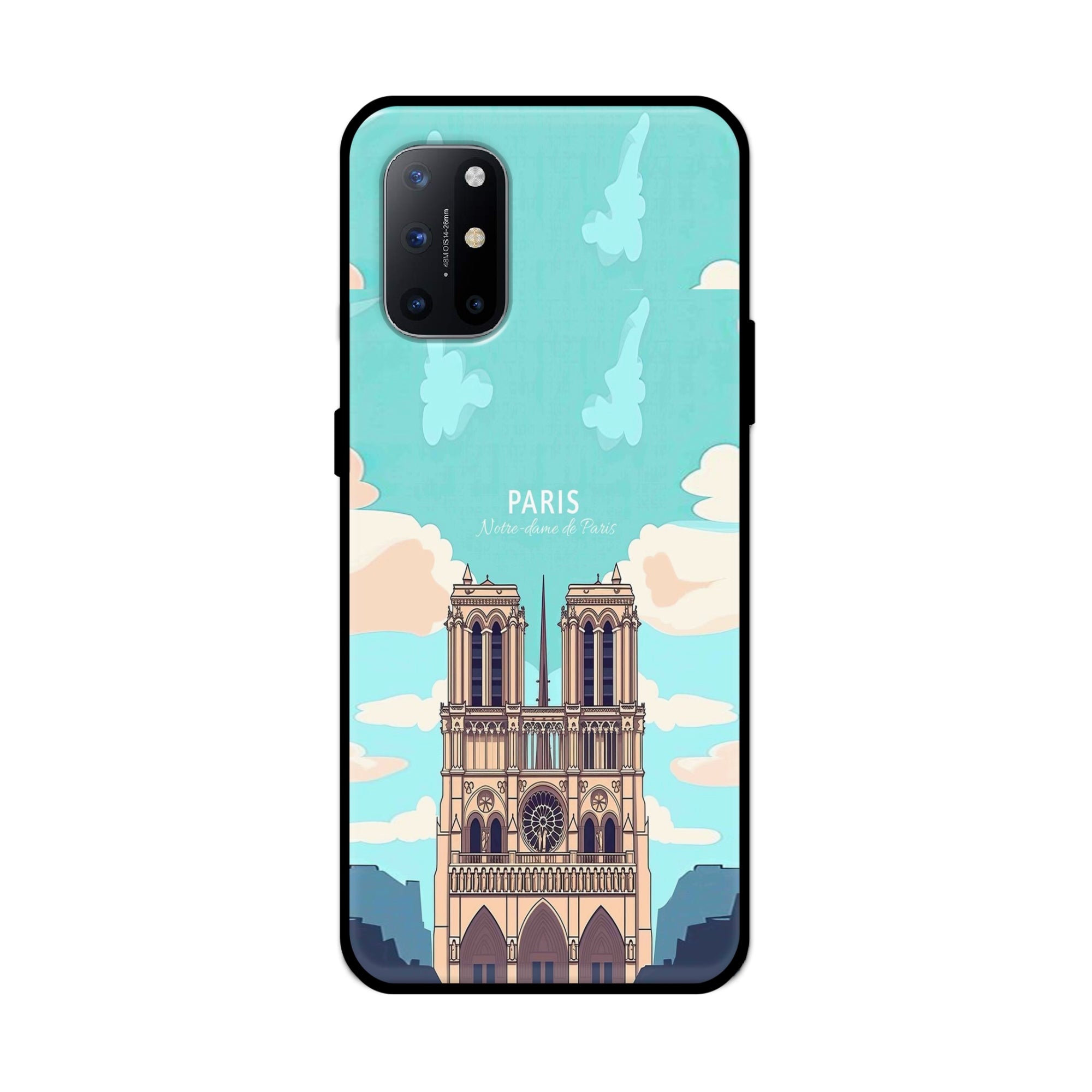 Buy Notre Dame Te Paris Metal-Silicon Back Mobile Phone Case/Cover For Oneplus 9R / 8T Online