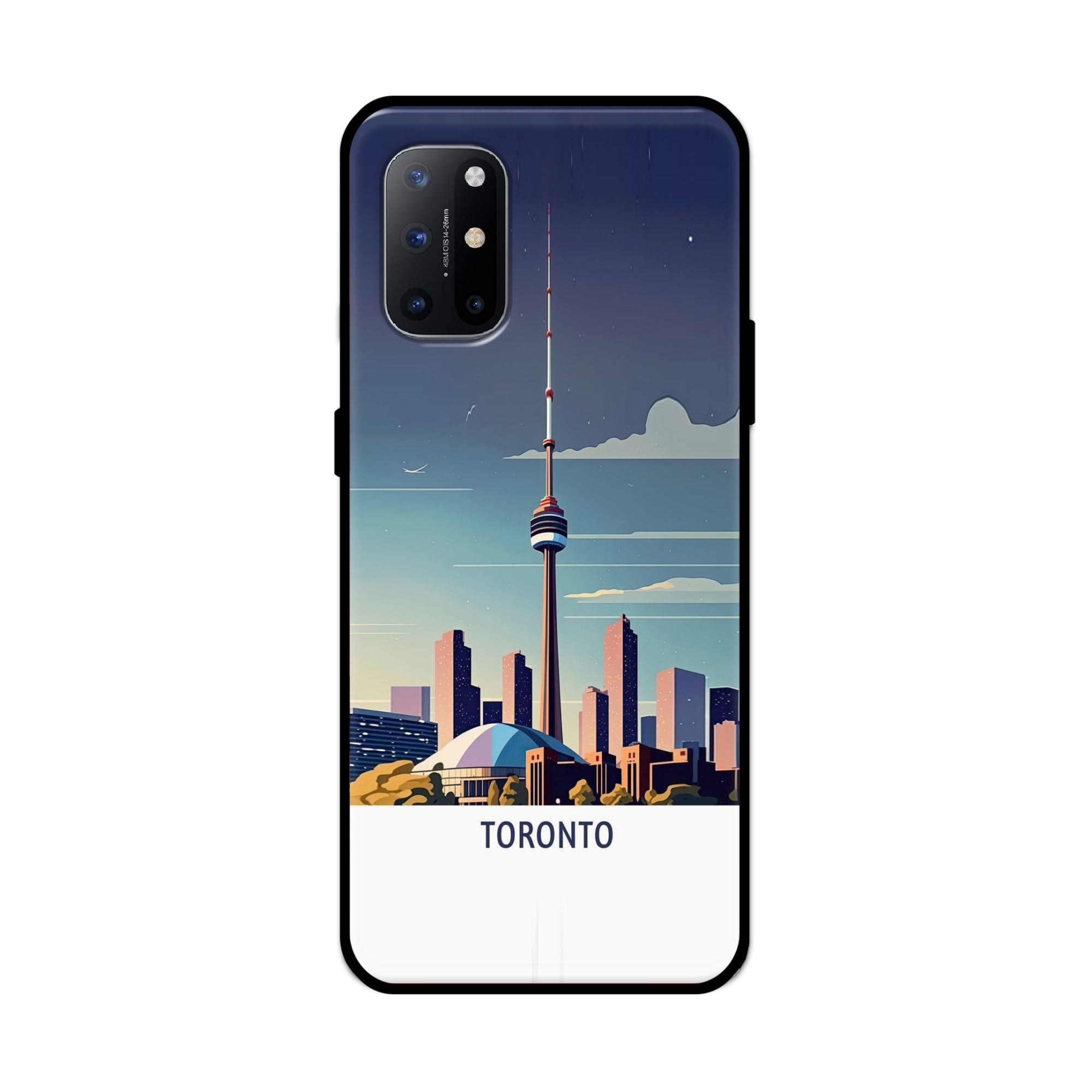 Buy Toronto Metal-Silicon Back Mobile Phone Case/Cover For Oneplus 9R / 8T Online