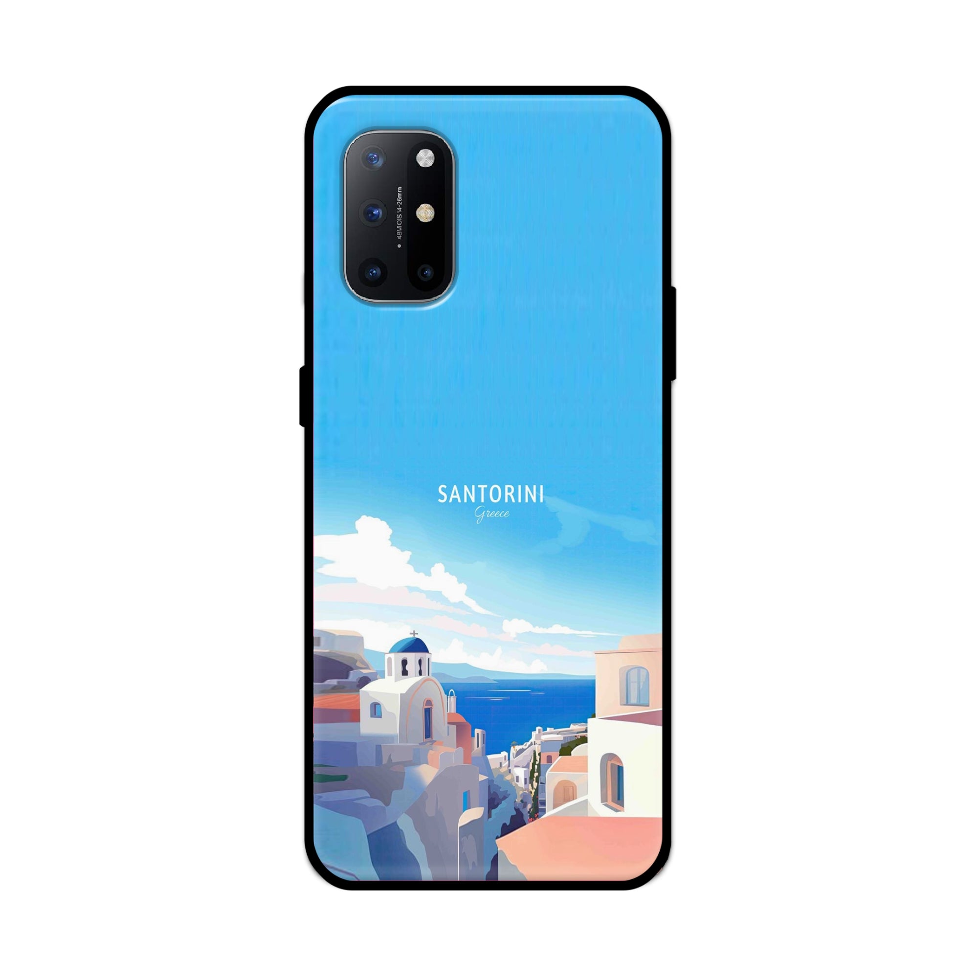Buy Santorini Metal-Silicon Back Mobile Phone Case/Cover For Oneplus 9R / 8T Online