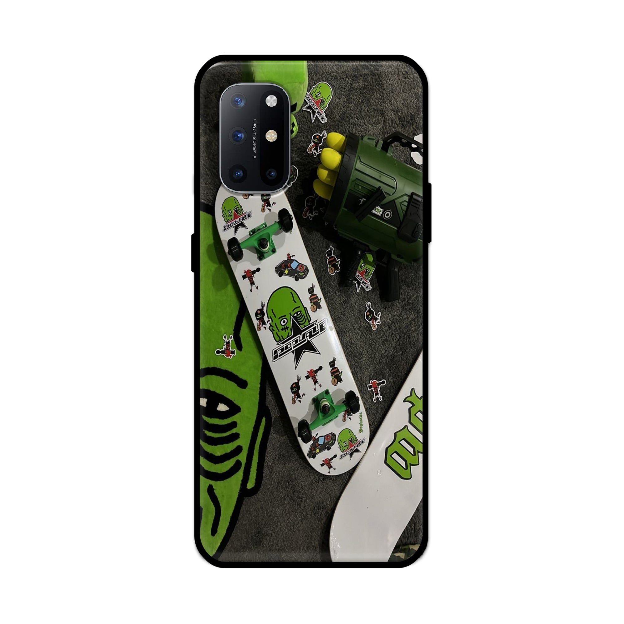 Buy Hulk Skateboard Metal-Silicon Back Mobile Phone Case/Cover For Oneplus 9R / 8T Online