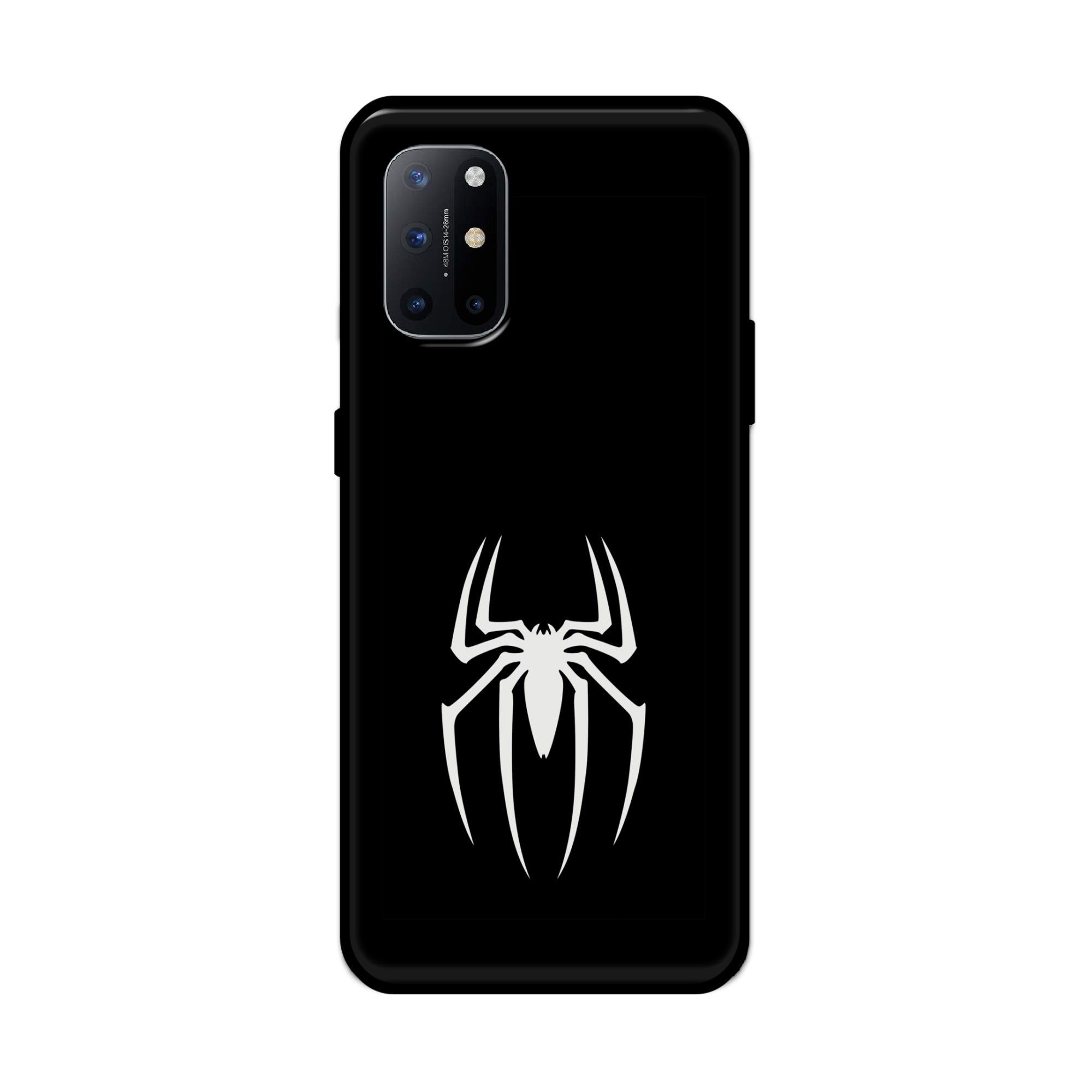 Buy Black Spiderman Logo Metal-Silicon Back Mobile Phone Case/Cover For Oneplus 9R / 8T Online
