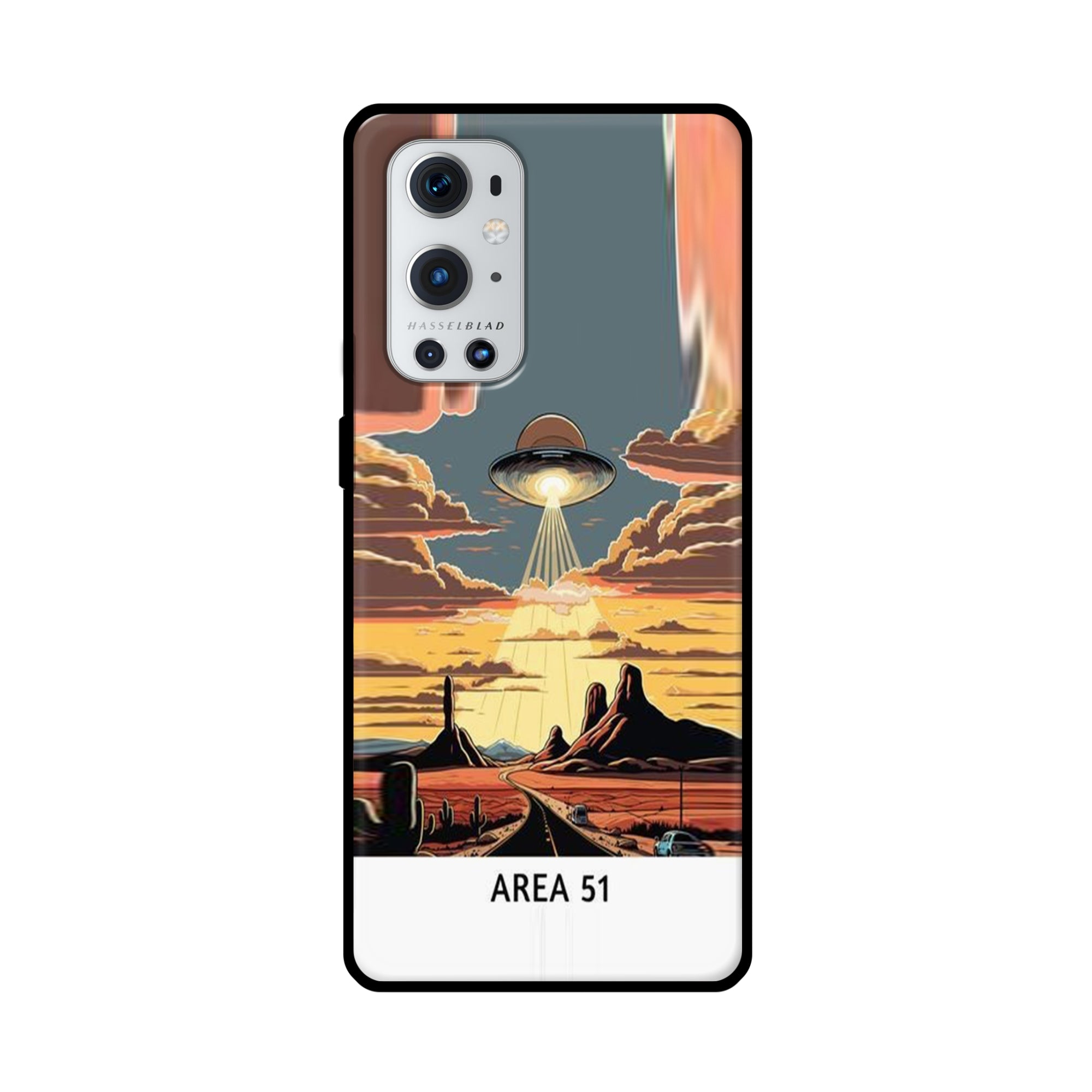 Buy Area 51 Metal-Silicon Back Mobile Phone Case/Cover For OnePlus 9 Pro Online