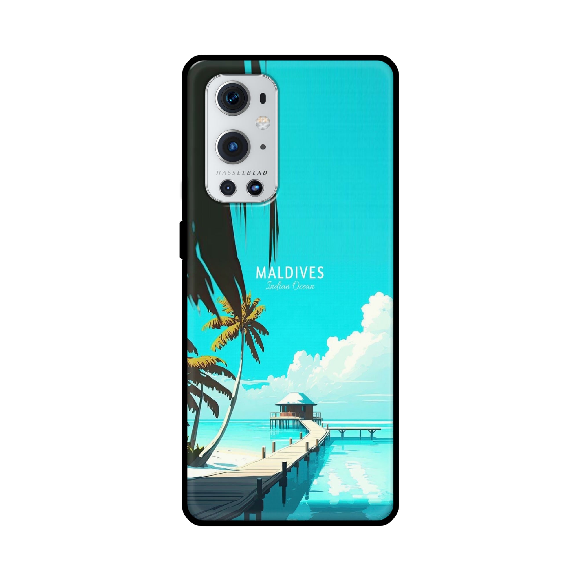 Buy Maldives Metal-Silicon Back Mobile Phone Case/Cover For OnePlus 9 Pro Online