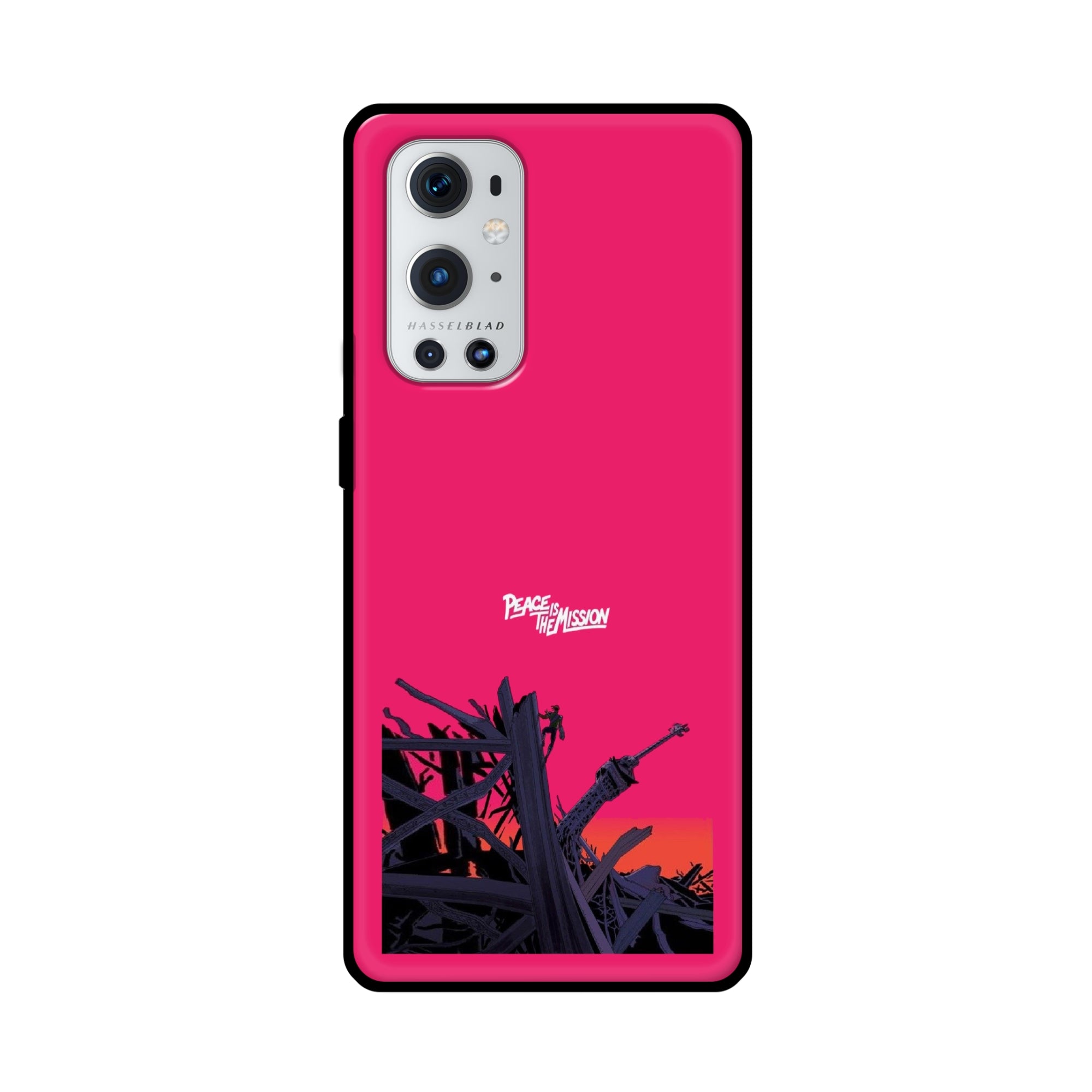 Buy Peace Is The Mission Metal-Silicon Back Mobile Phone Case/Cover For OnePlus 9 Pro Online