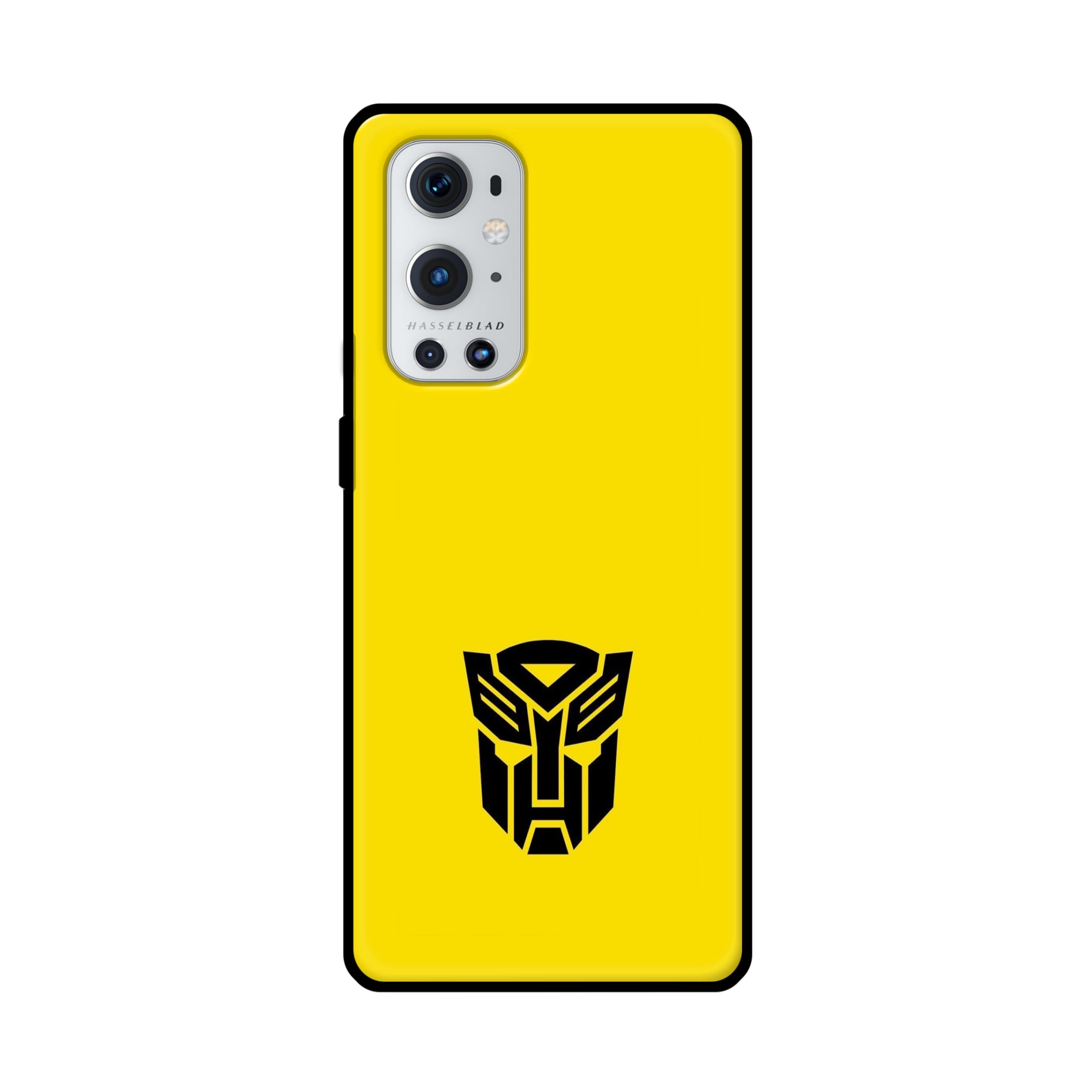 Buy Transformer Logo Metal-Silicon Back Mobile Phone Case/Cover For OnePlus 9 Pro Online