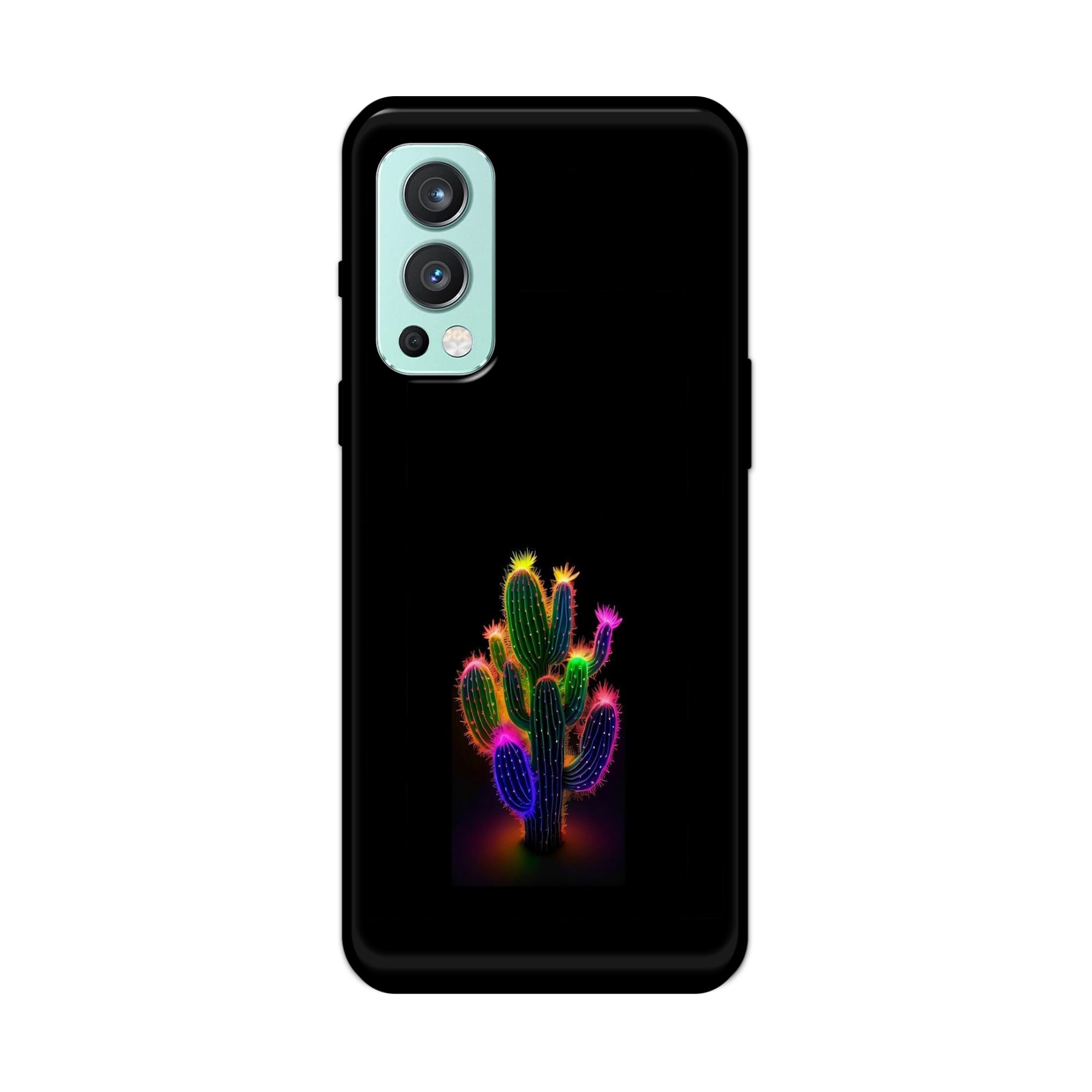 Buy Neon Flower Metal-Silicon Back Mobile Phone Case/Cover For OnePlus Nord 2 5G Online
