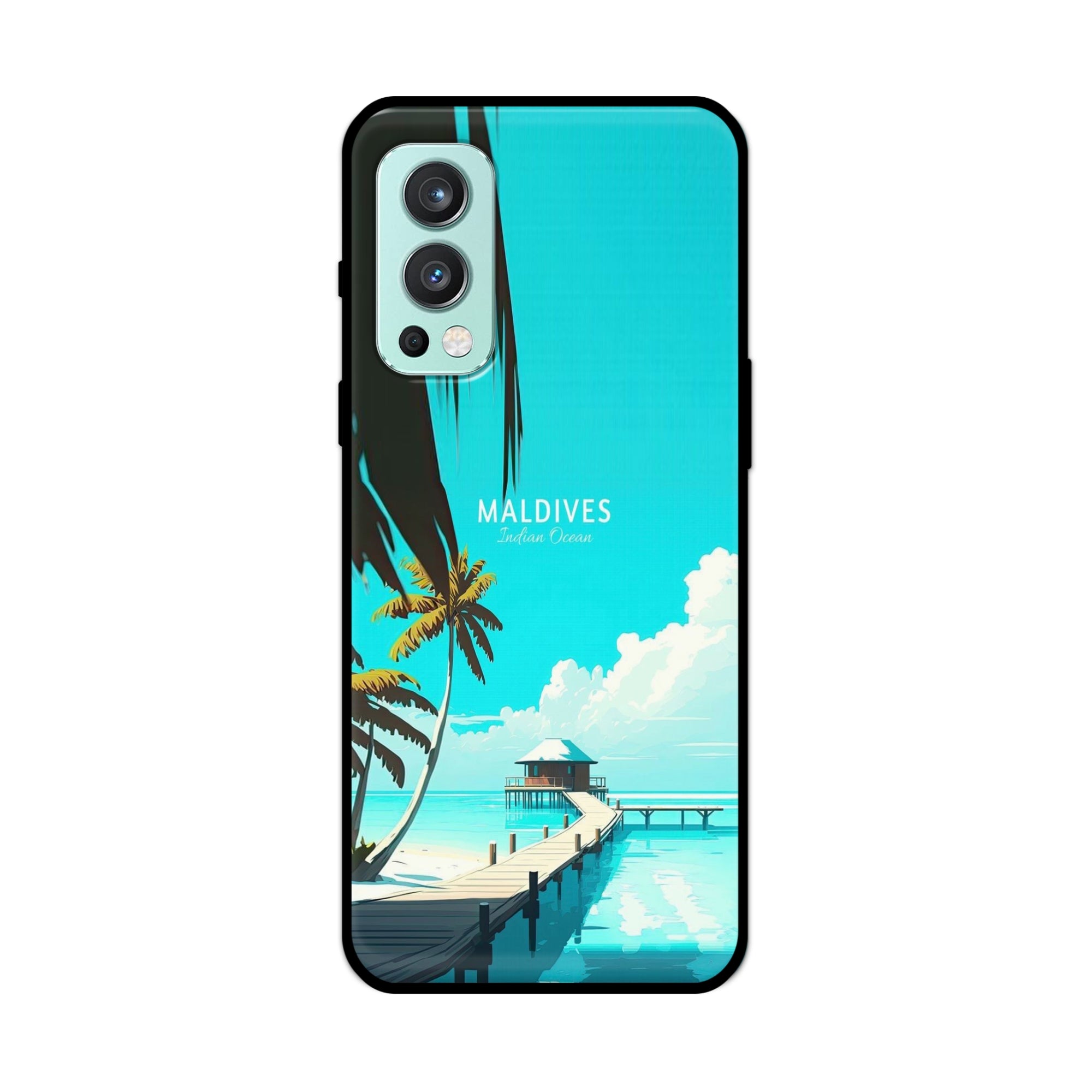 Buy Maldives Metal-Silicon Back Mobile Phone Case/Cover For OnePlus Nord 2 5G Online