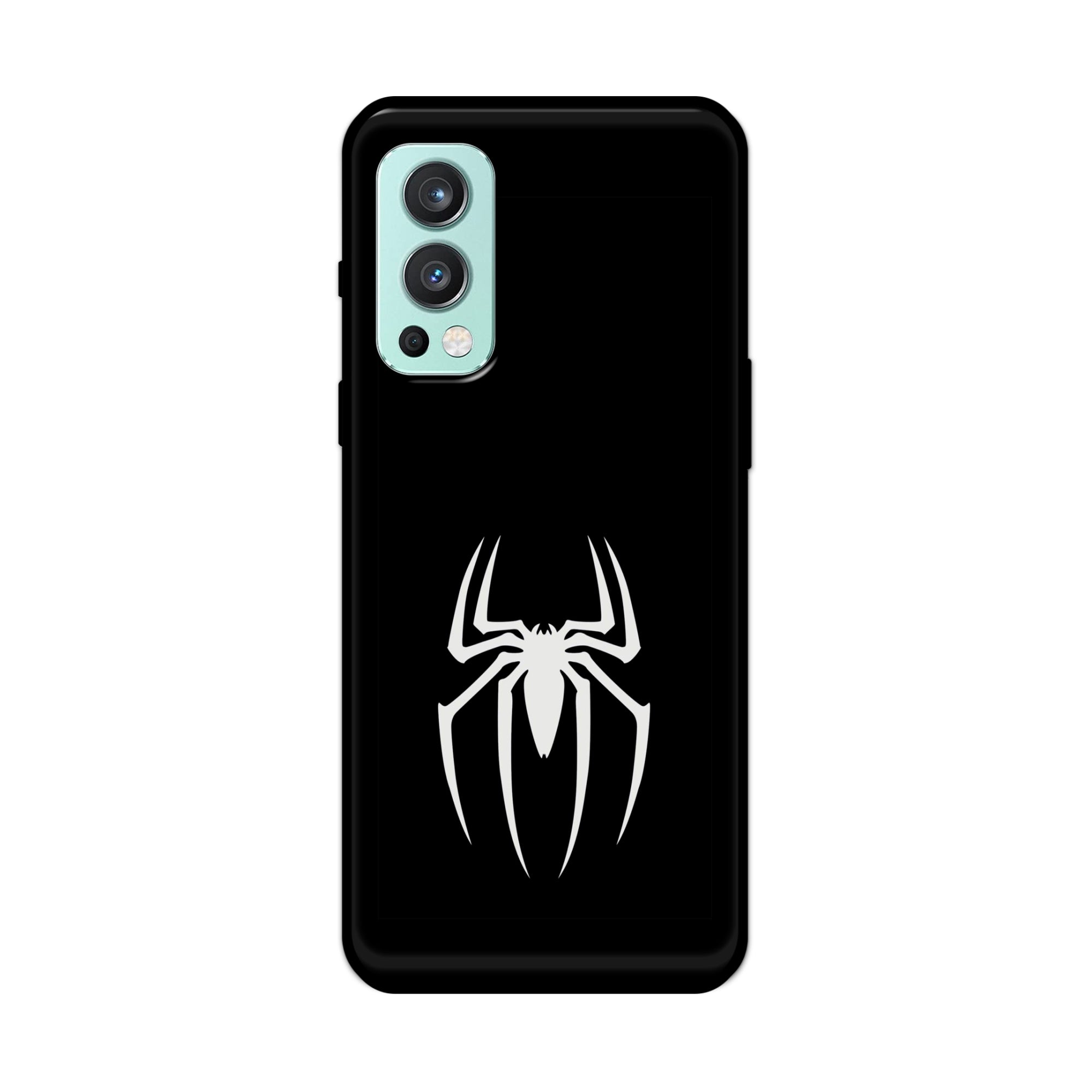 Buy Black Spiderman Logo Metal-Silicon Back Mobile Phone Case/Cover For OnePlus Nord 2 5G Online